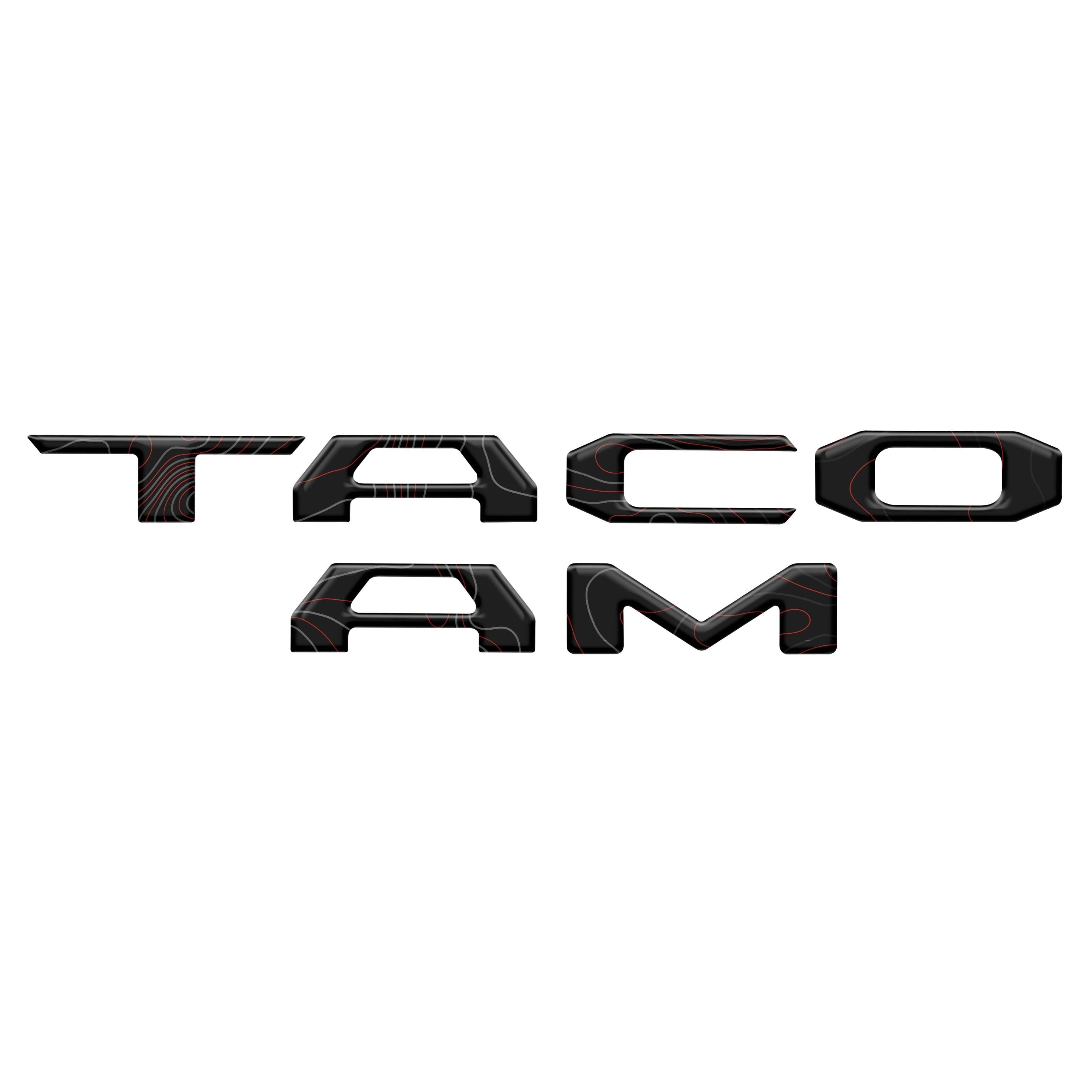 Tailgate Letter Inserts Fits 2016-2023 Toyota Tacoma