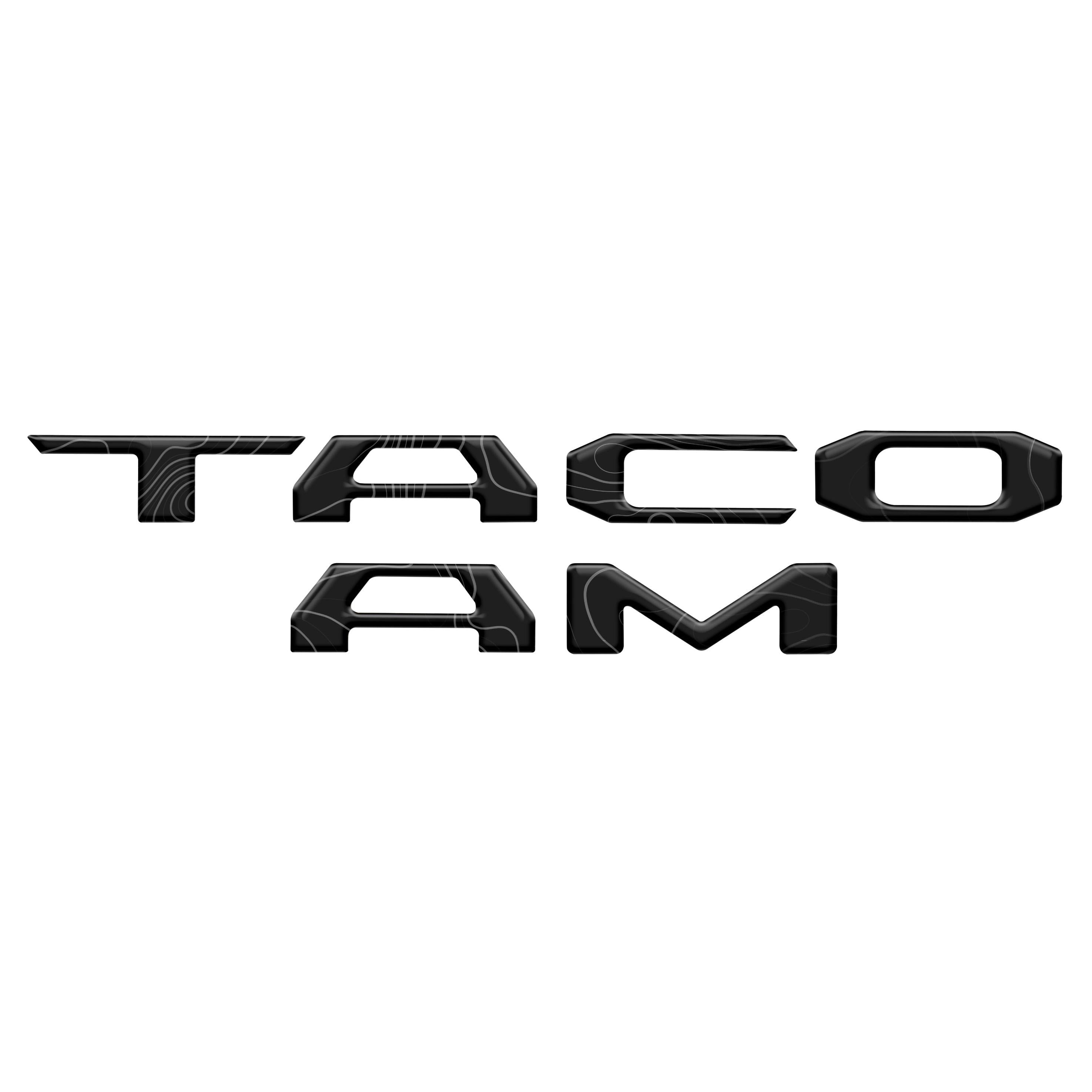 Tailgate Letter Inserts Fits 2016-2023 Toyota Tacoma