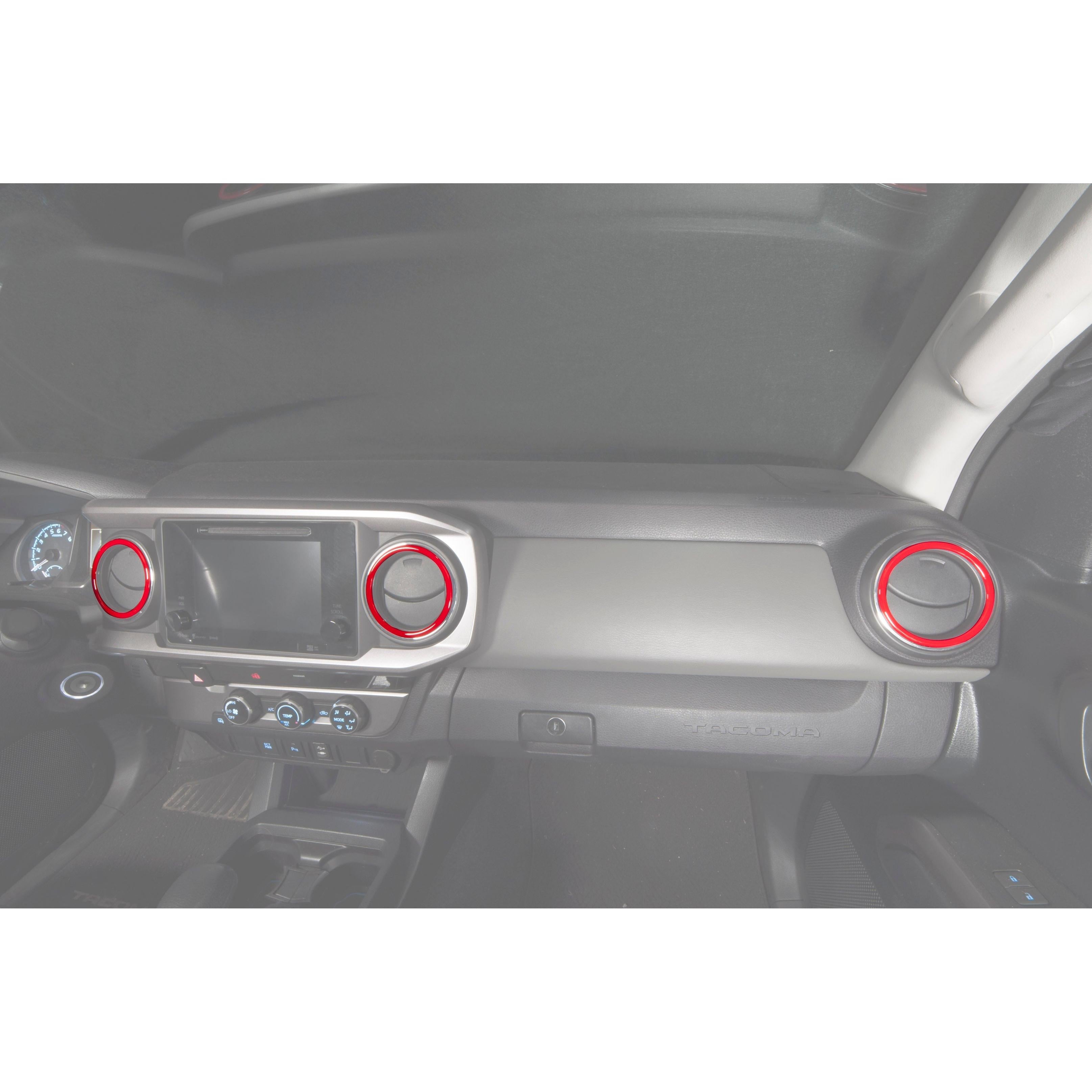 A/C Vent Rings Accent Trim Fits 2016-2023 Toyota Tacoma