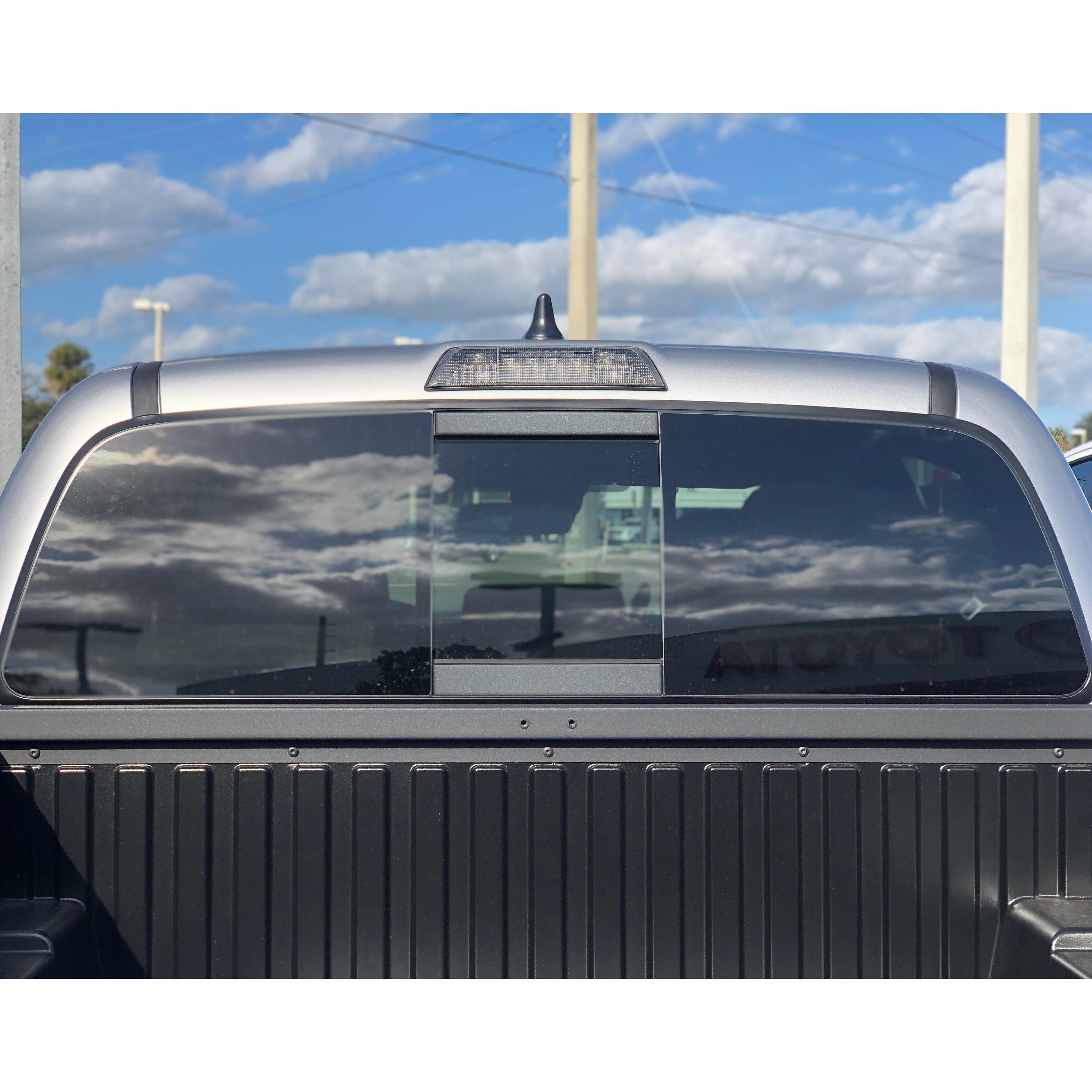 Rear Power Sliding Window Accent Trim Fits 2016-2020 Toyota Tacoma *OE Color - Magnetic Gray Metallic