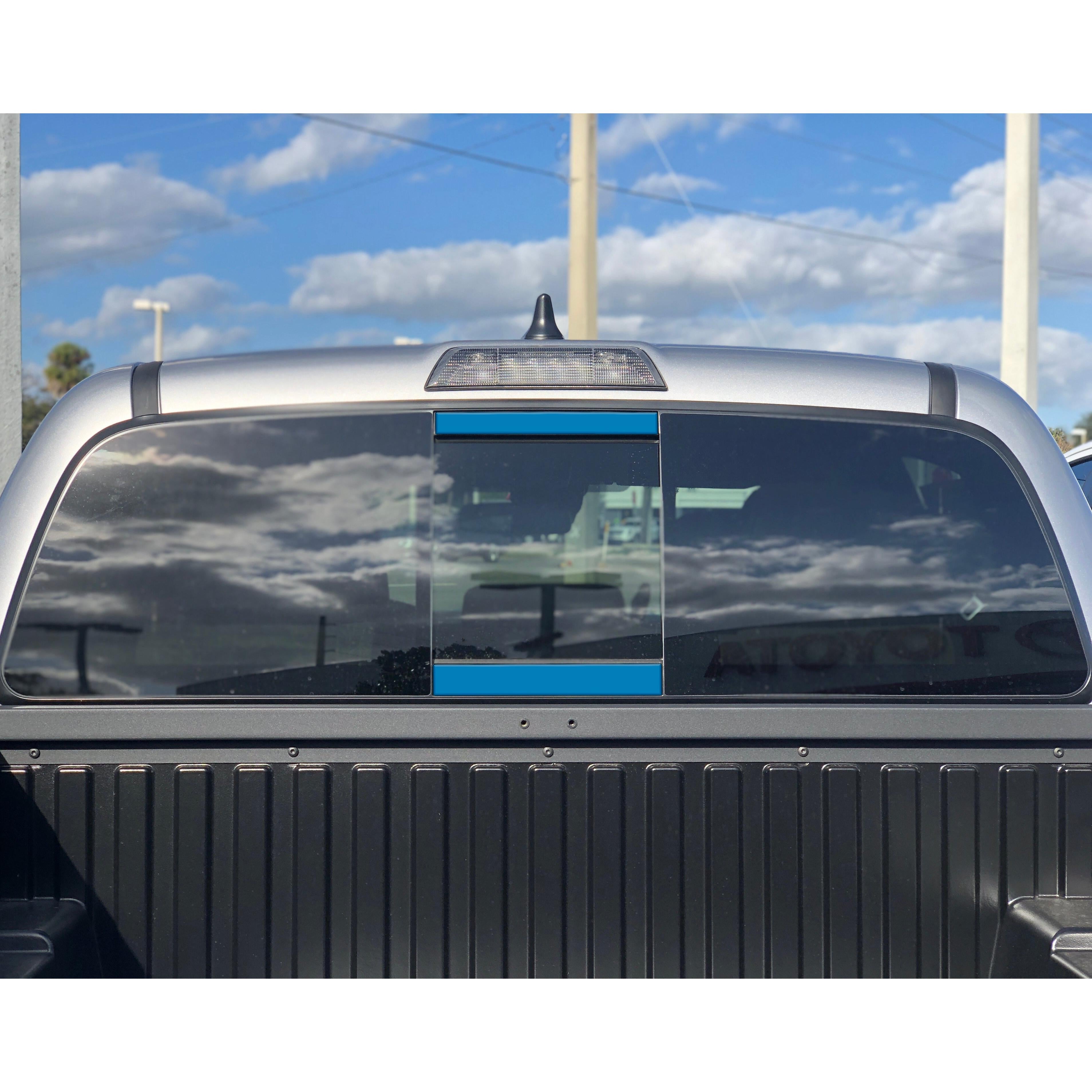 Rear Power Sliding Window Accent Trim Fits 2016-2020 Toyota Tacoma *OE Color - Cavalry Blue