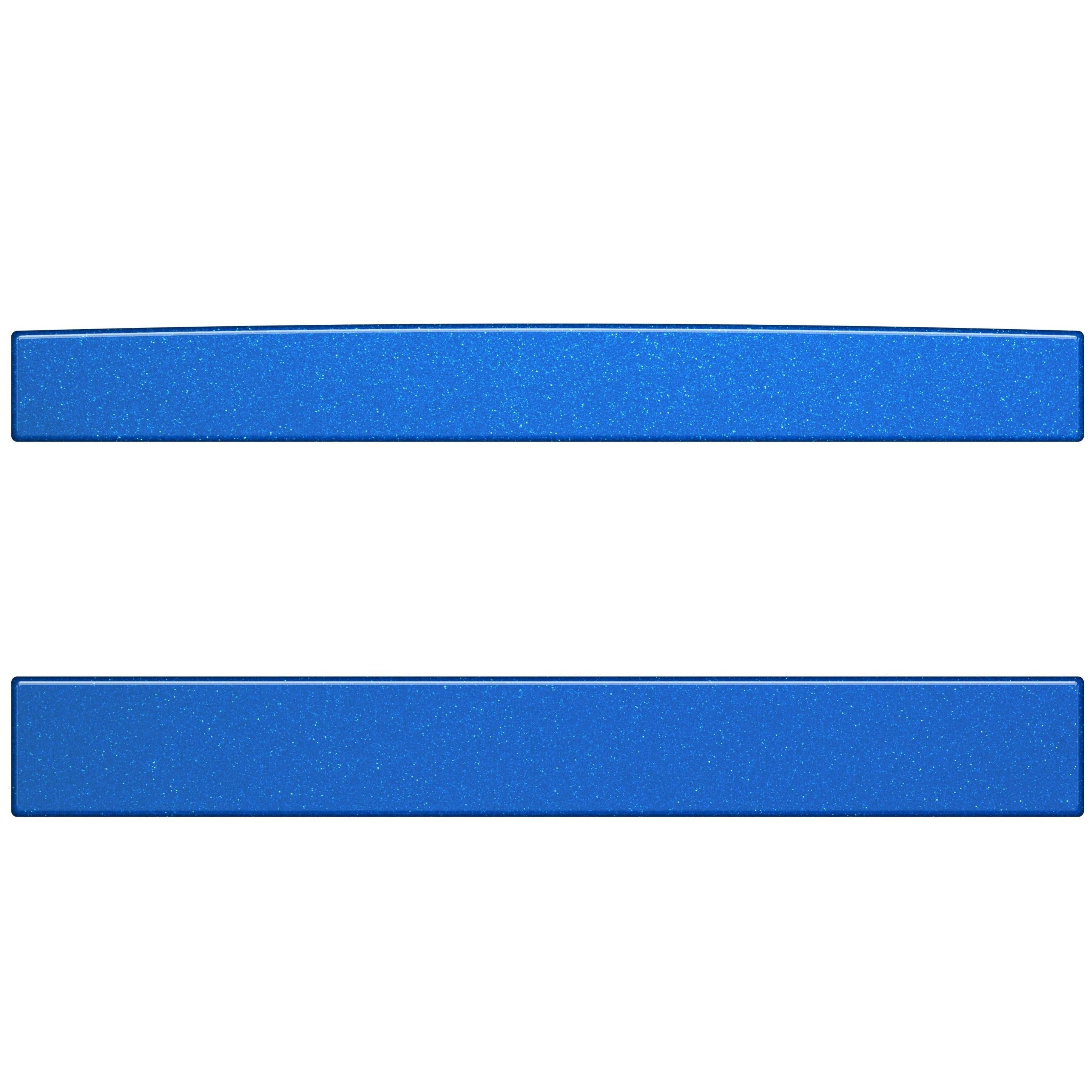 Rear Power Sliding Window Accent Trim Fits 2016-2020 Toyota Tacoma *OE Color - Blazing blue w/Custom Text