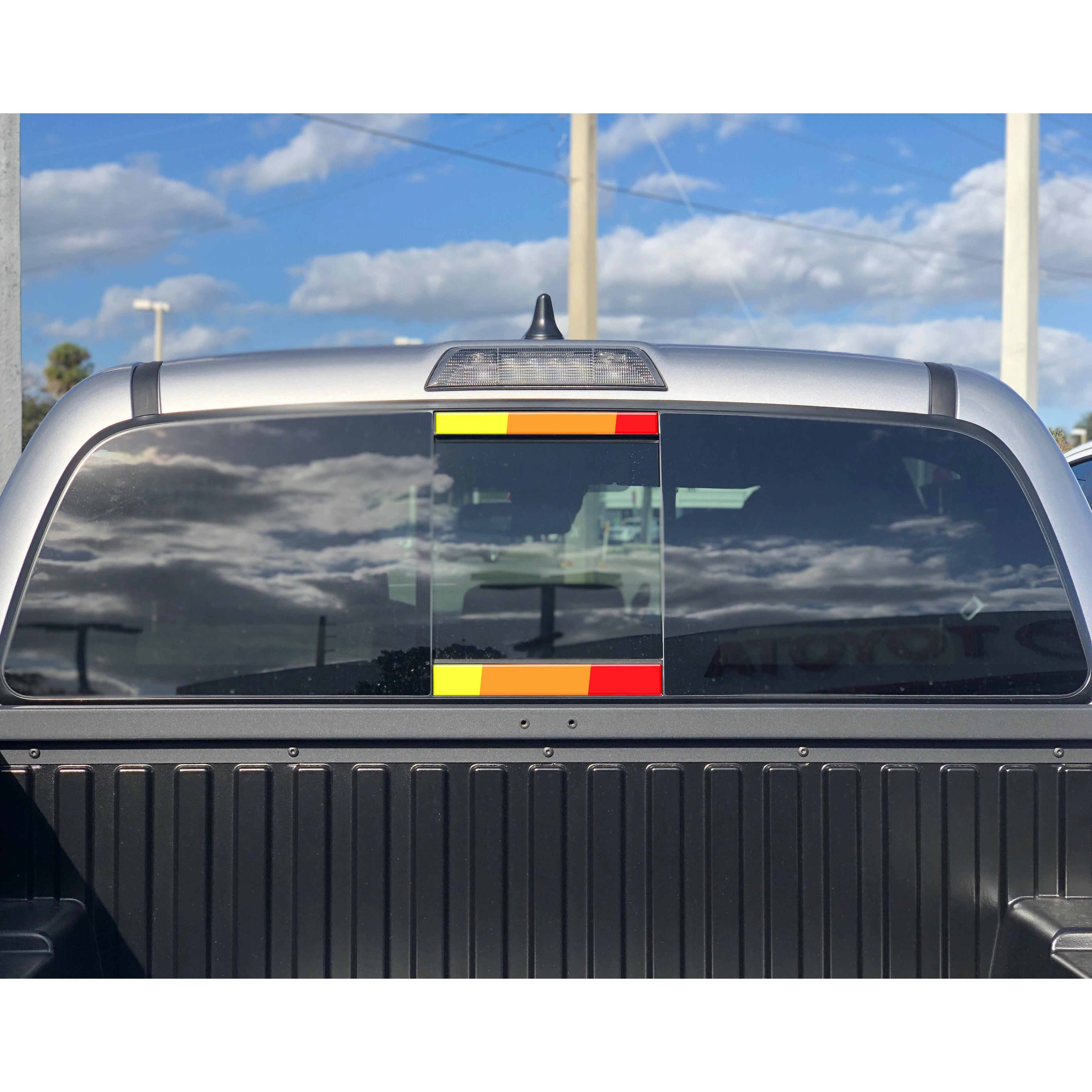 Rear Power Sliding Window Accent Trim Fits 2016-2020 Toyota Tacoma *OE Color - Gloss TRD Red