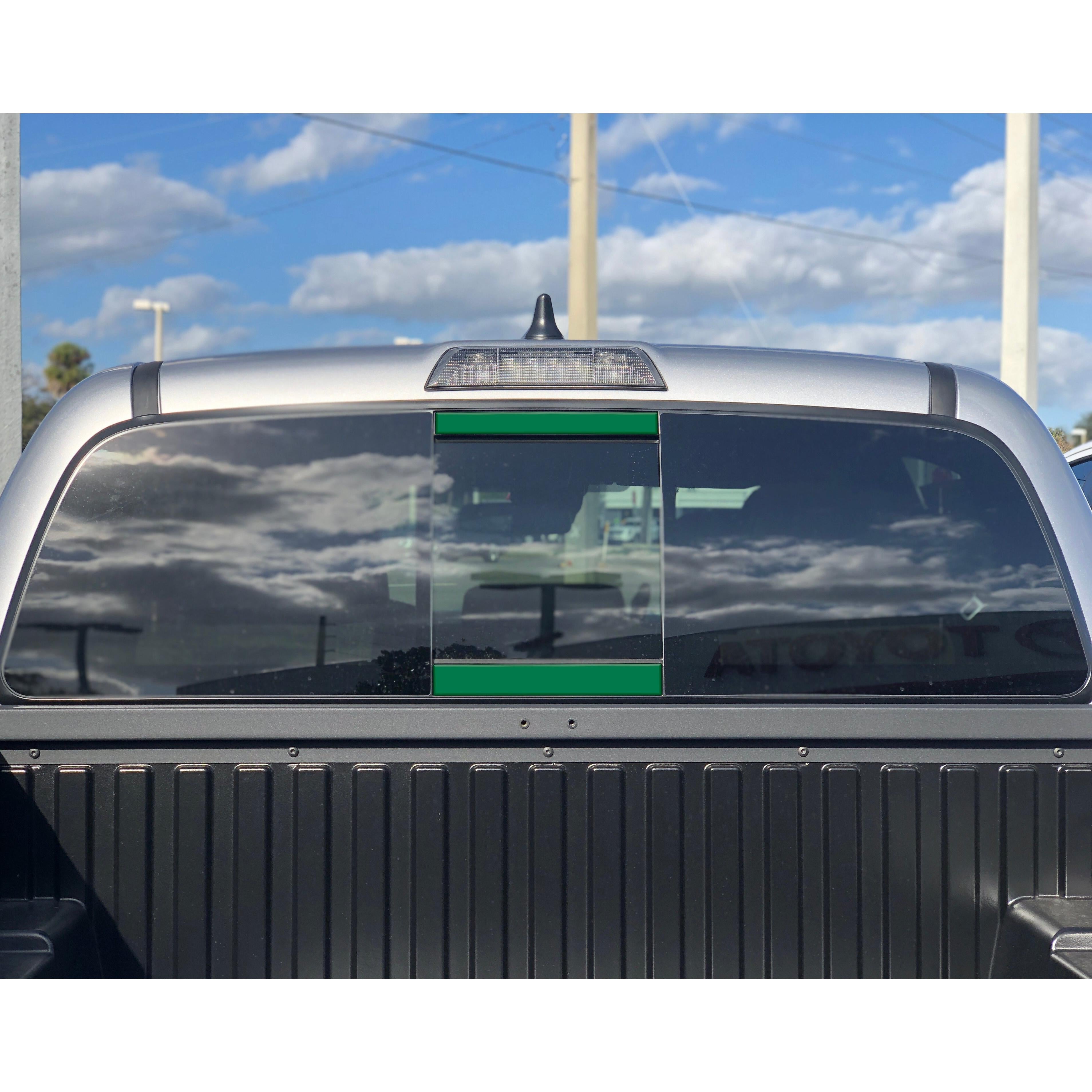 Rear Power Sliding Window Accent Trim Fits 2016-2020 Toyota Tacoma *OE Color - Army Green