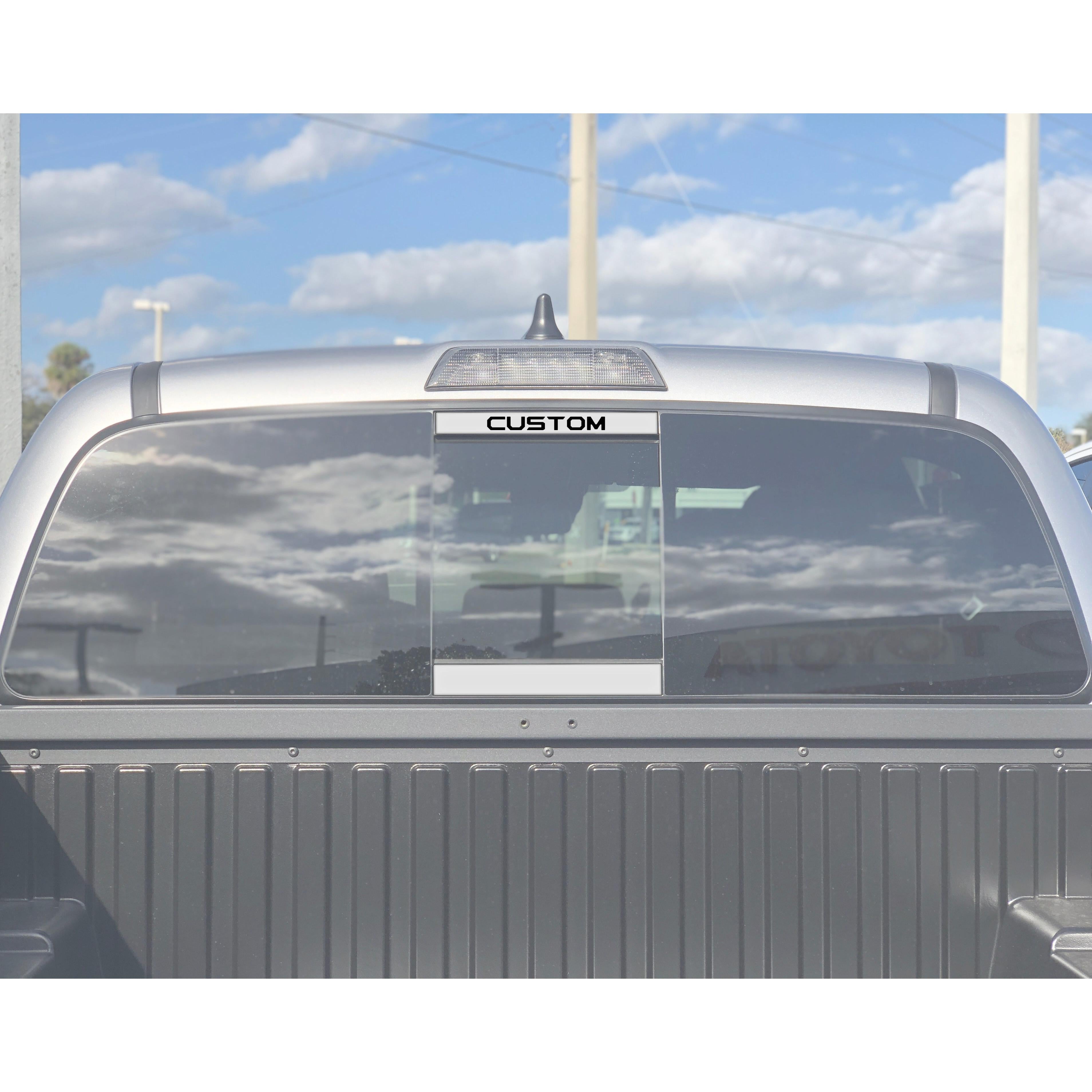 Rear Power Sliding Window Accent Overlays Fits 2016-2023 Toyota Tacoma