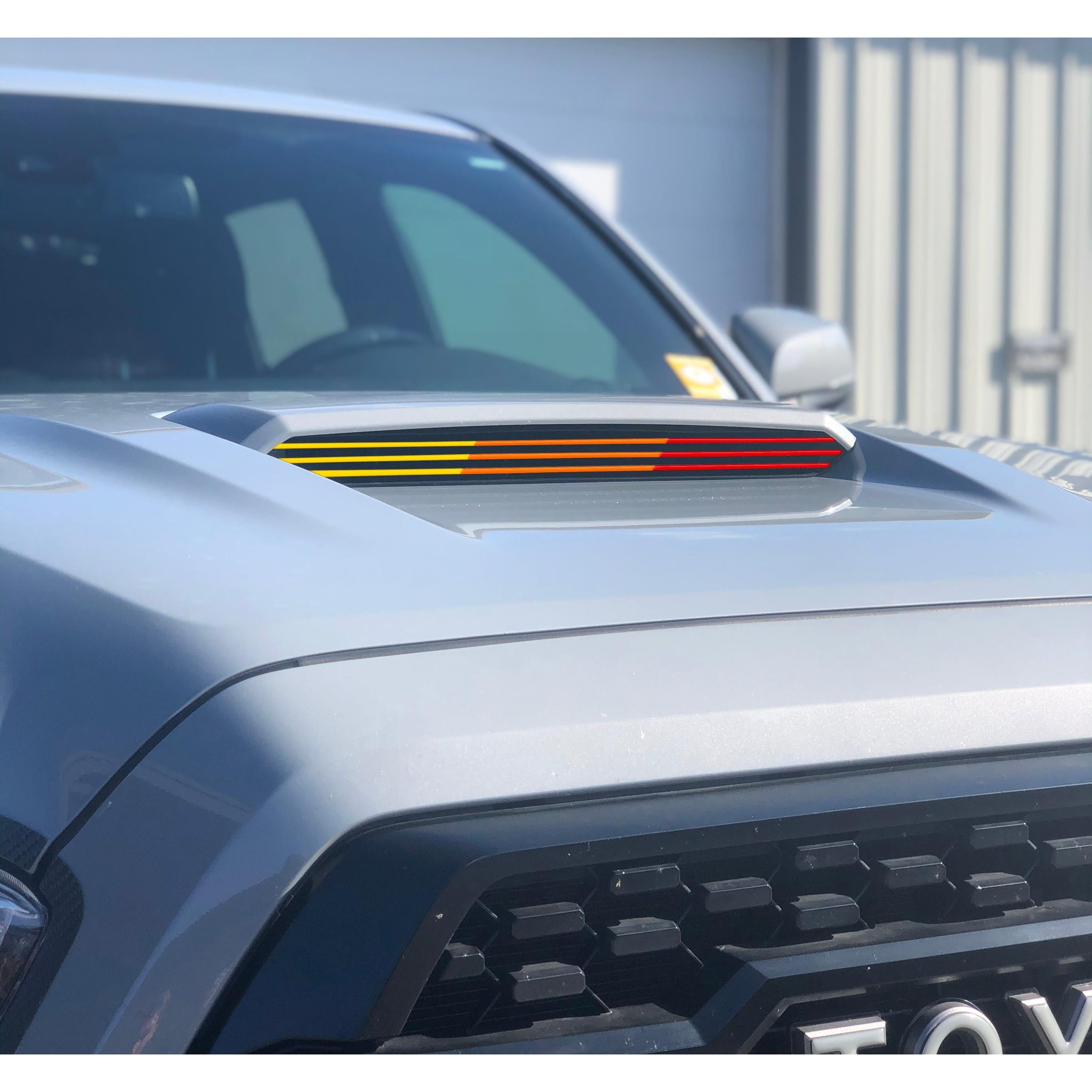 Inner Hood Scoop Line Accents Fits 2016-2023 Toyota Tacoma