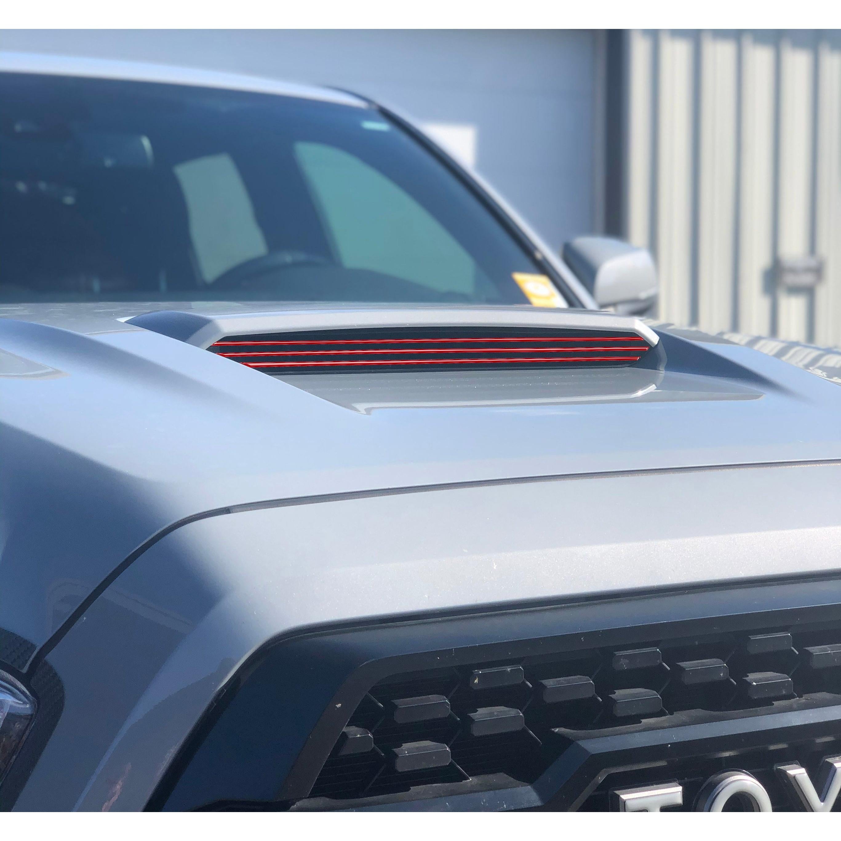 Inner Hood Scoop Line Accents Fits 2016-2023 Toyota Tacoma