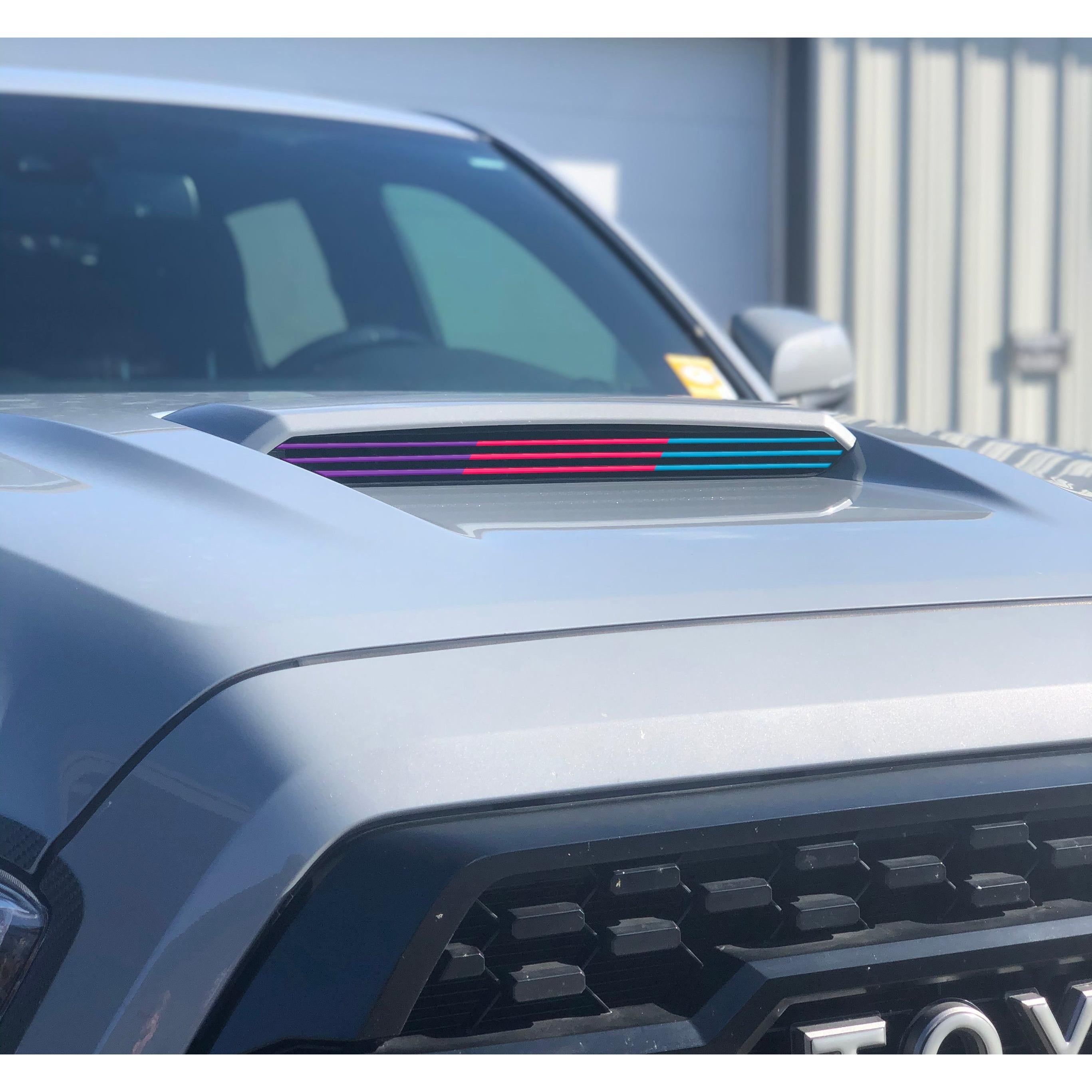 Inner Hood Scoop Line Accents Fits 2016-2023 Toyota Tacoma