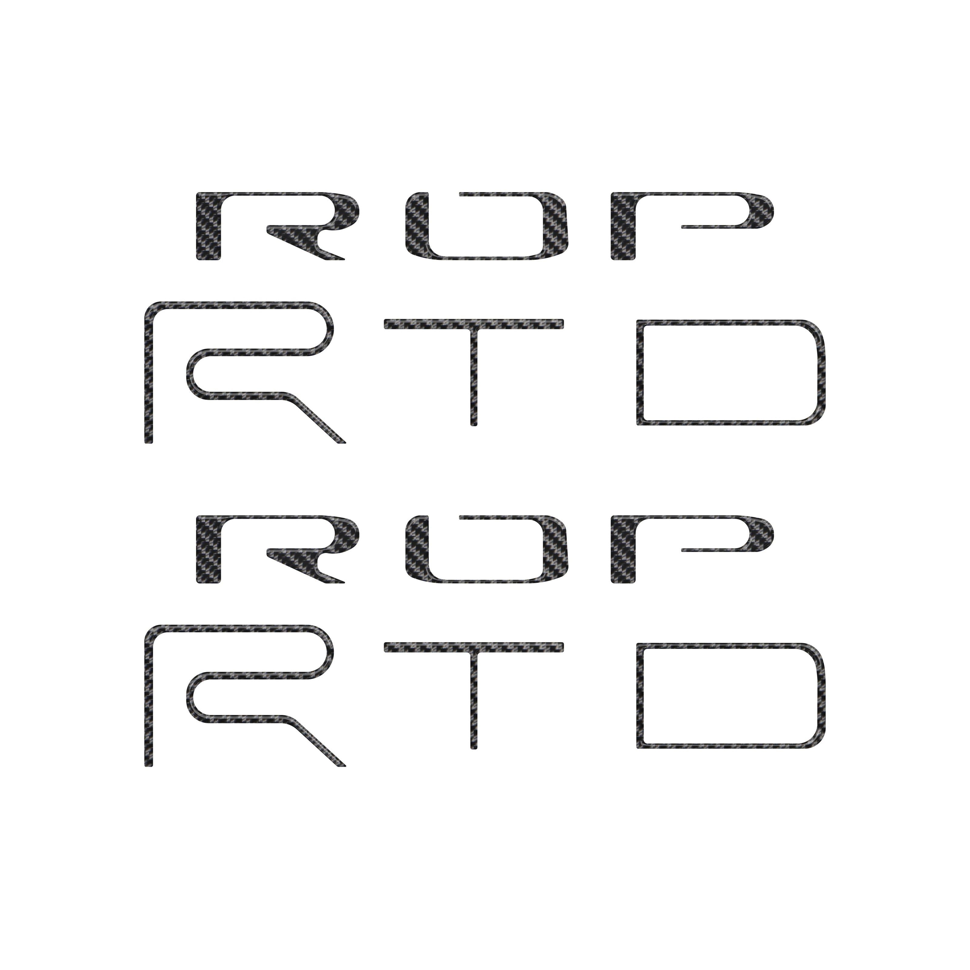 Bed Side Letter Inserts Fits 2022-2023 Toyota Tacoma TRD Pro