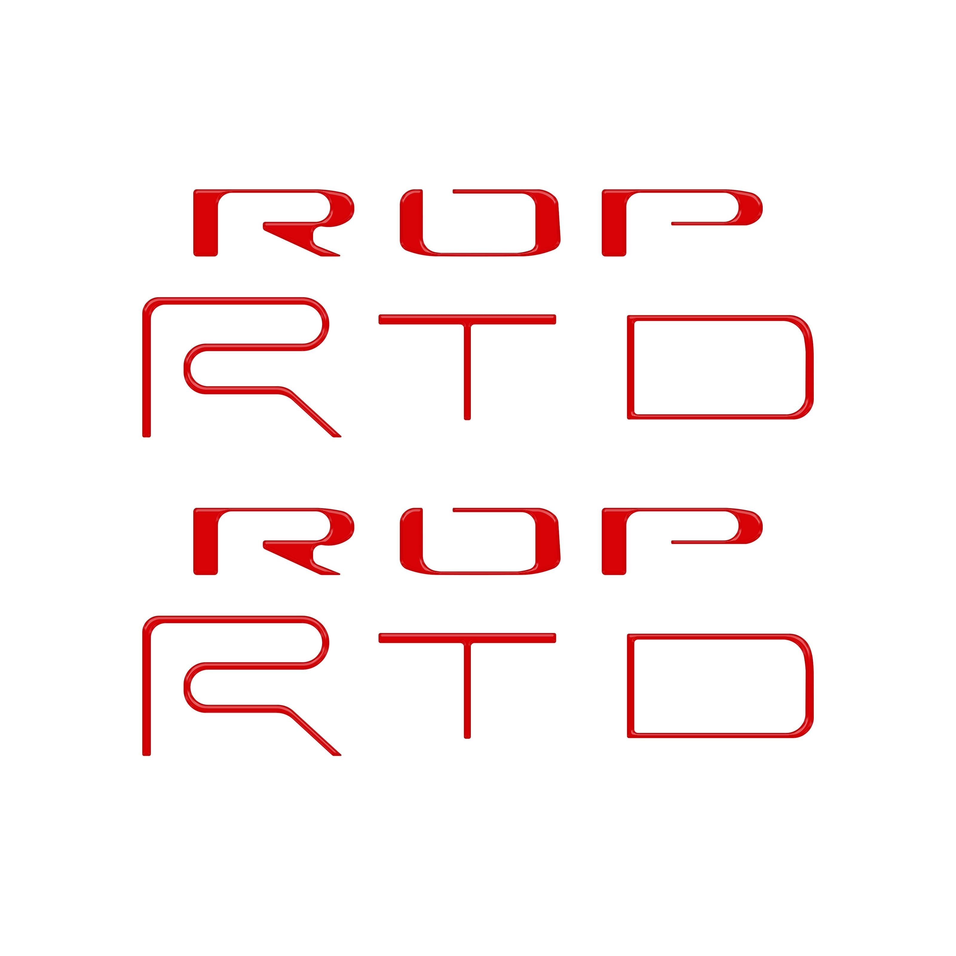 Bed Side Letter Inserts Fits 2022-2023 Toyota Tacoma TRD Pro