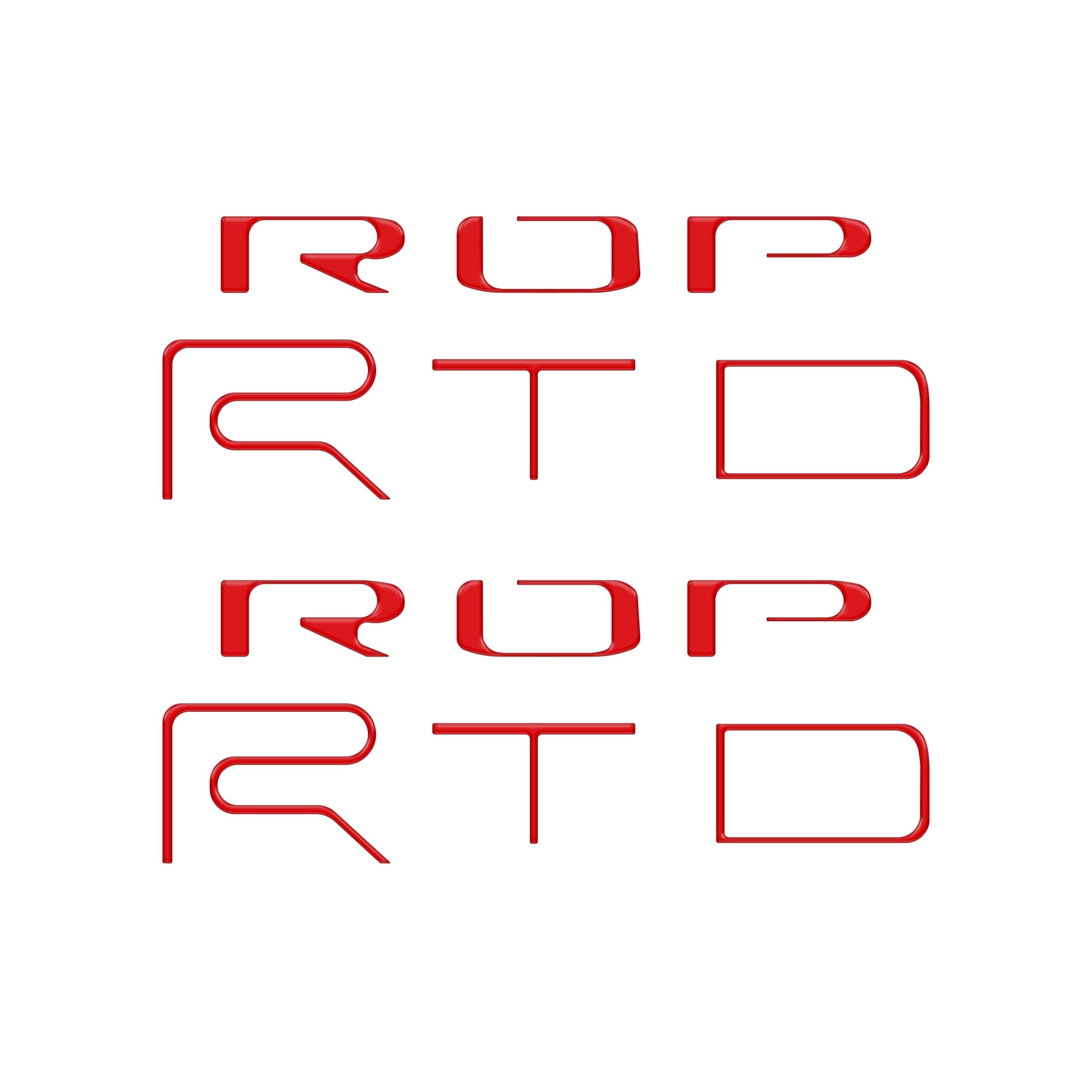 Bed Side Letter Inserts Fits 2022-2023 Toyota Tacoma TRD Pro