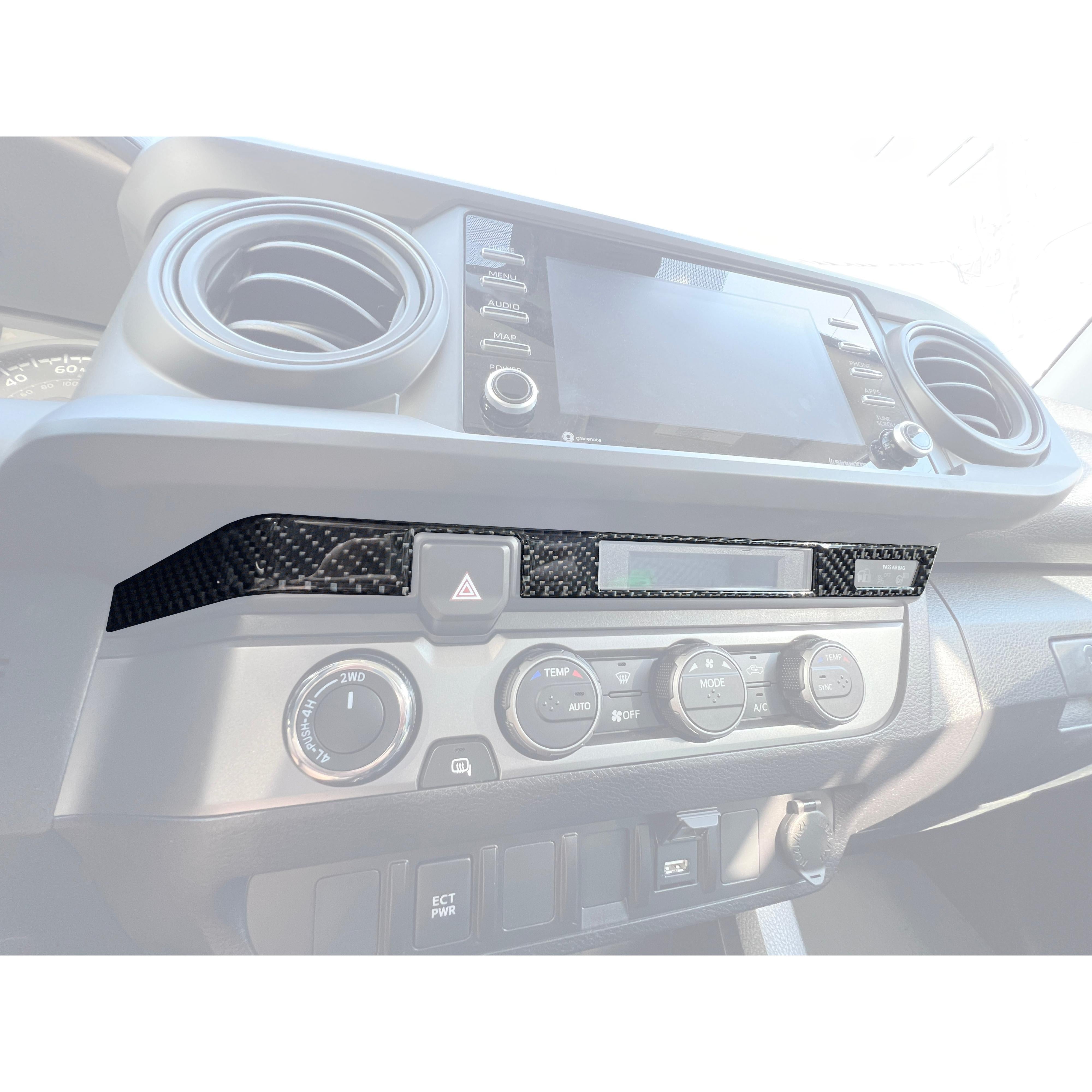 Digital Climate Display Accent Trim Fits 2016-2023 Toyota Tacoma