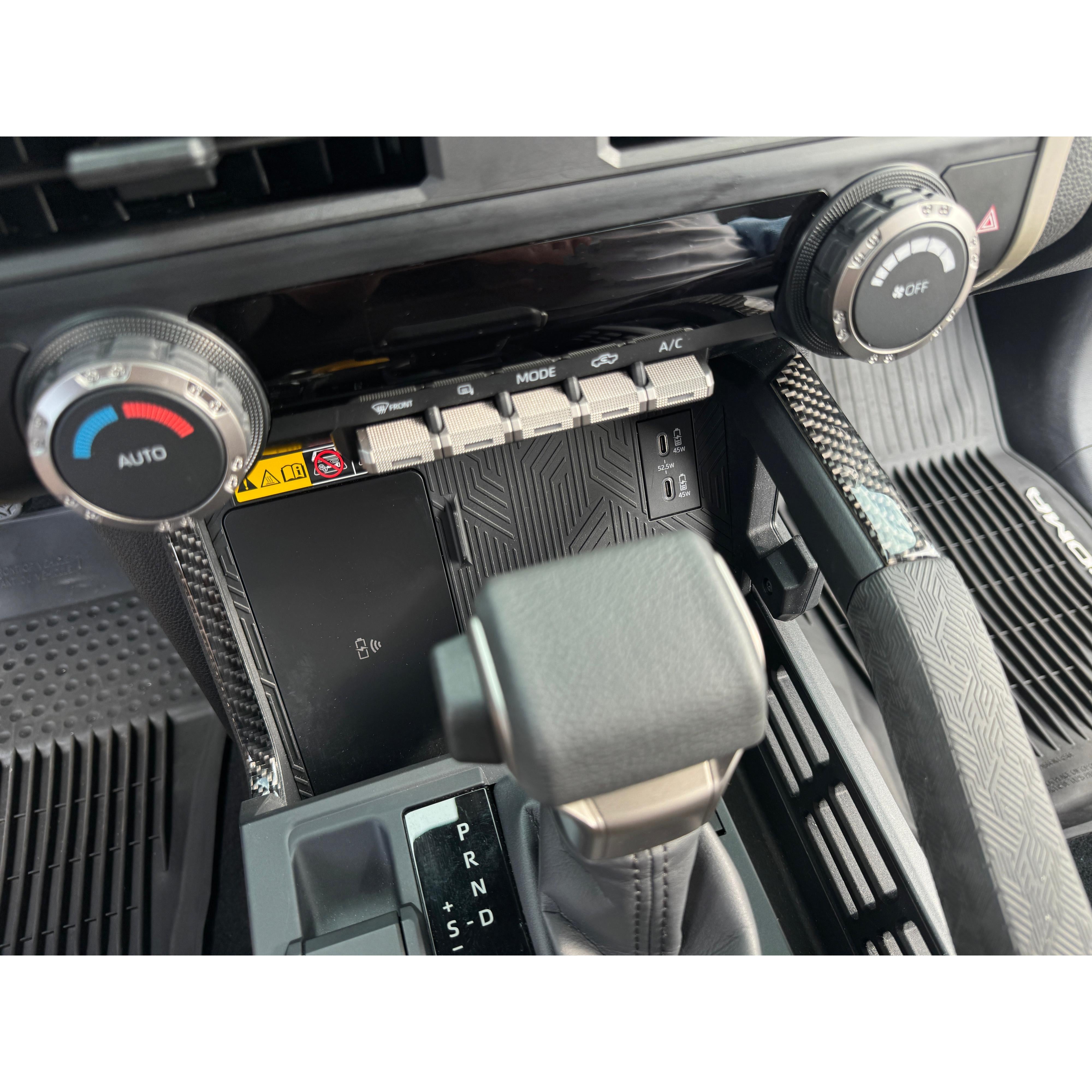 Center Console Lines Accent Trim Fits 2024-2026 Toyota Tacoma & 2025-2026 4Runner