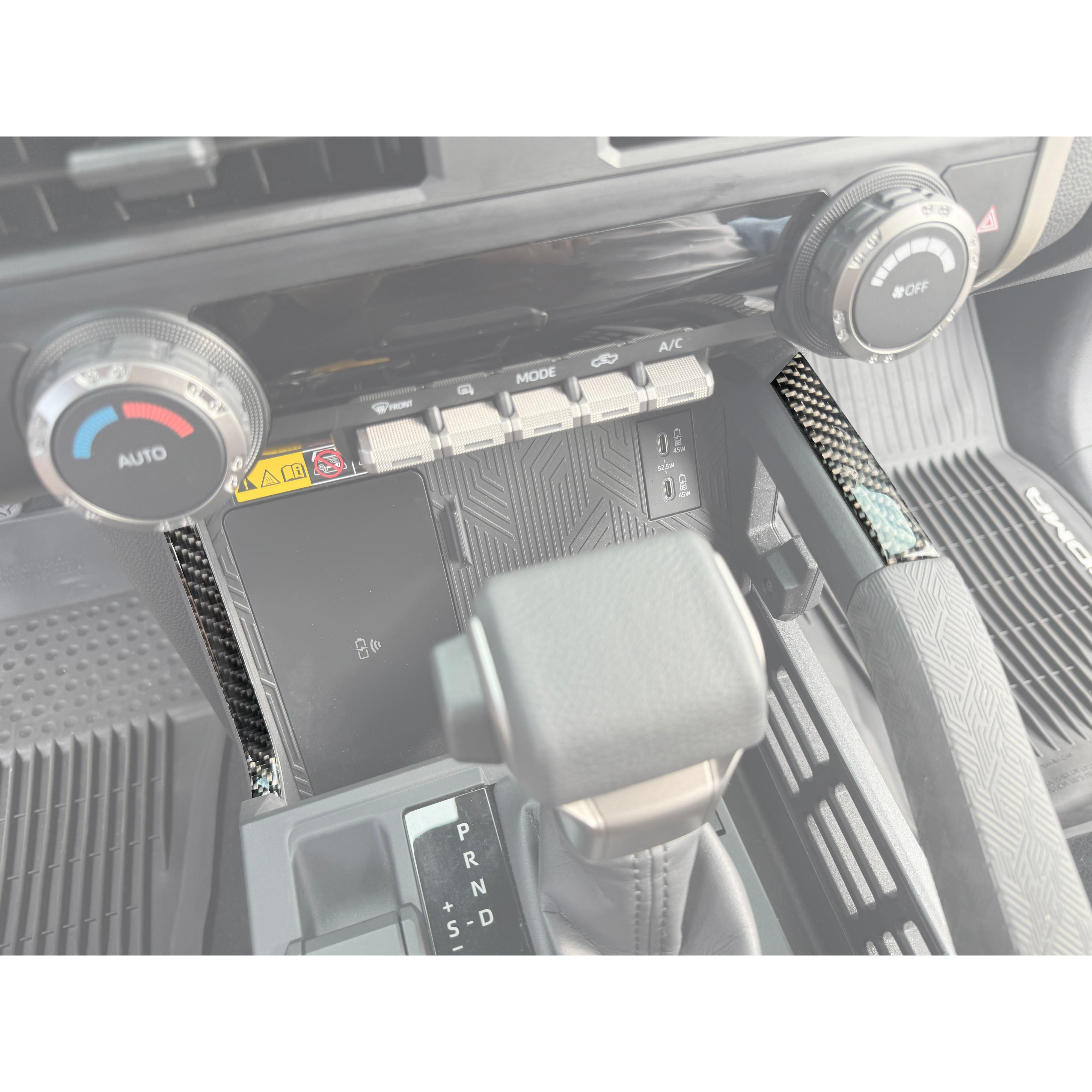 Center Console Lines Accent Trim Fits 2024-2026 Toyota Tacoma & 2025-2026 4Runner