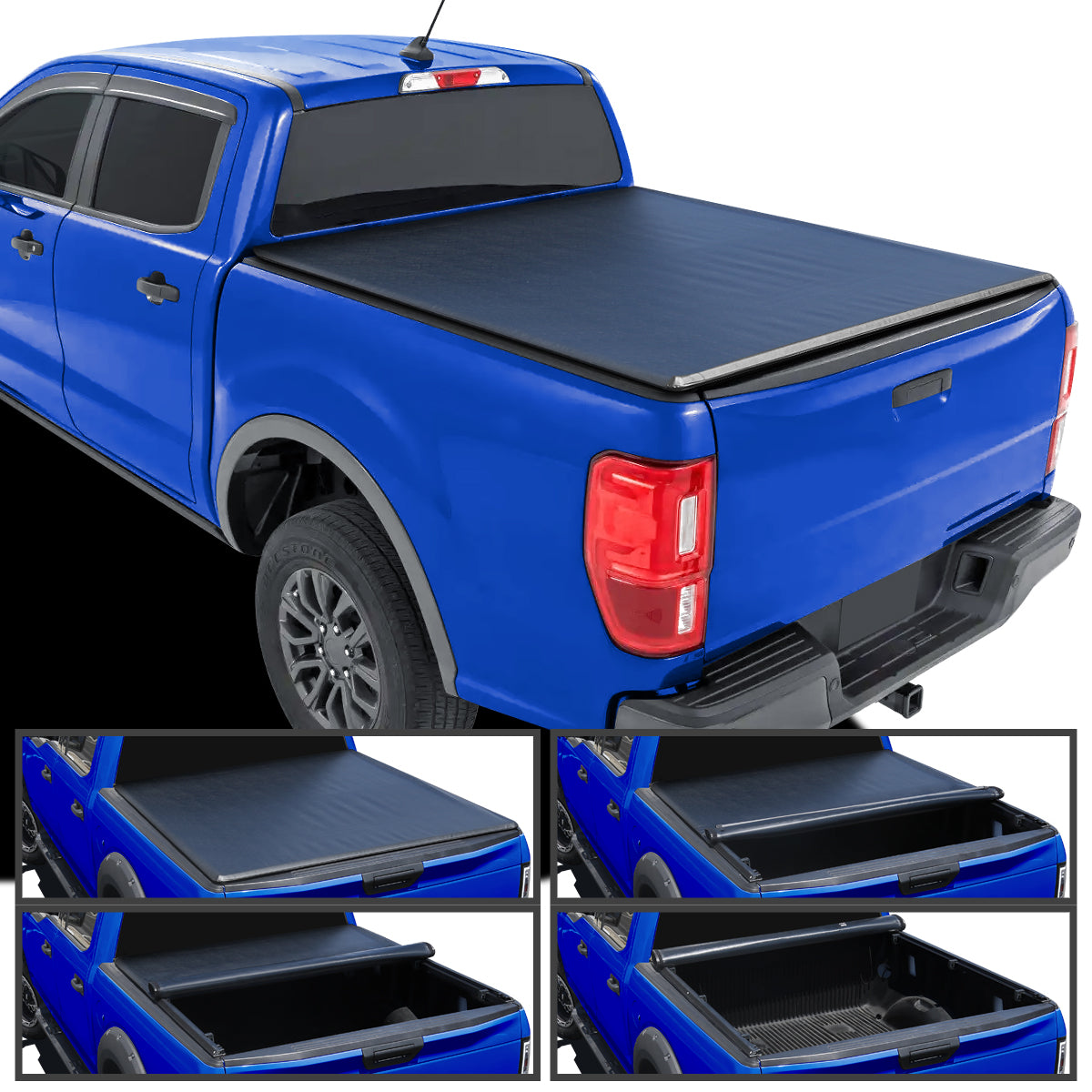 2019-2023 Ford Ranger 6FT Truck Bed Roll Up Vinyl Tonneau Cover