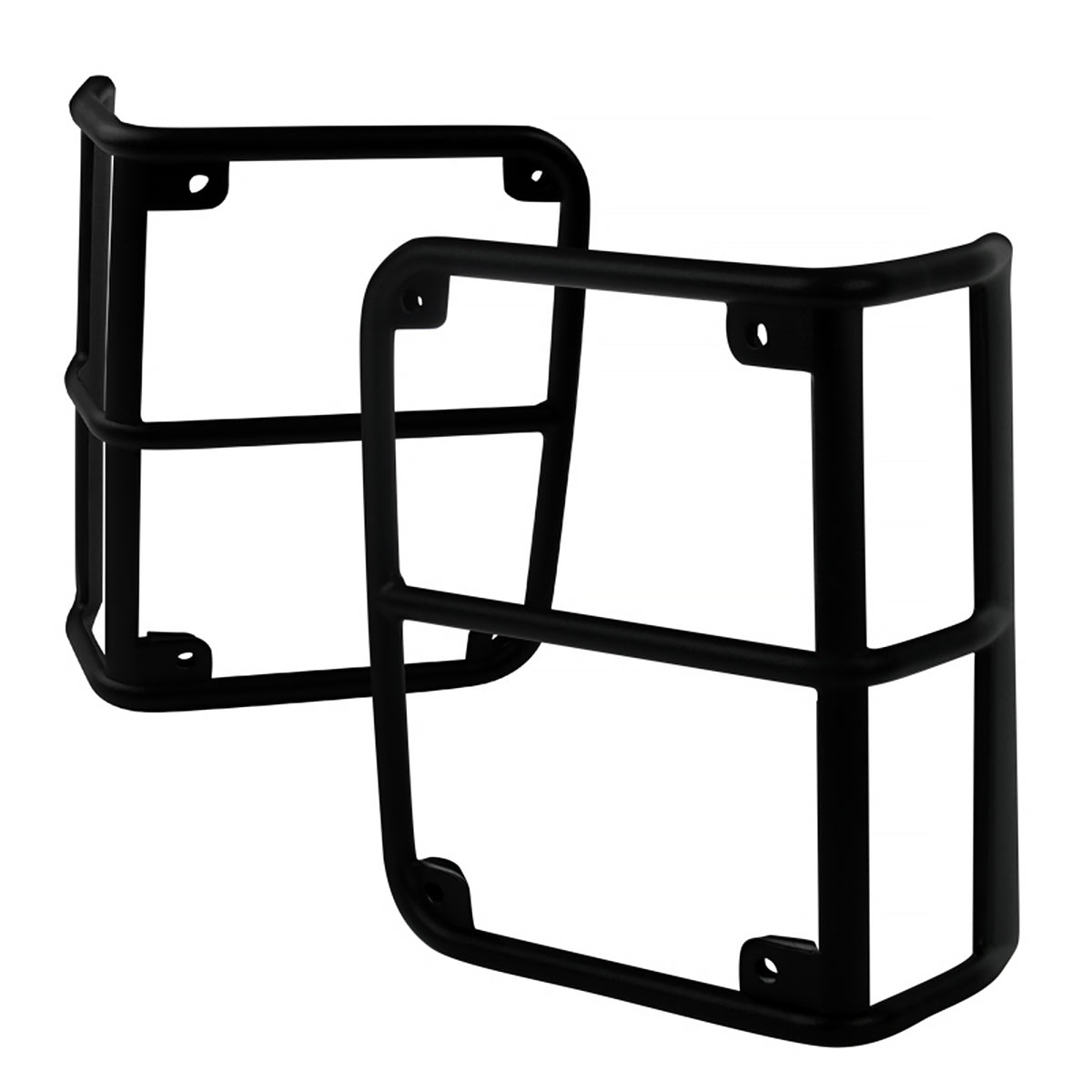 2007-2018 Jeep Wrangler JK Black Steel Tail Light Guards