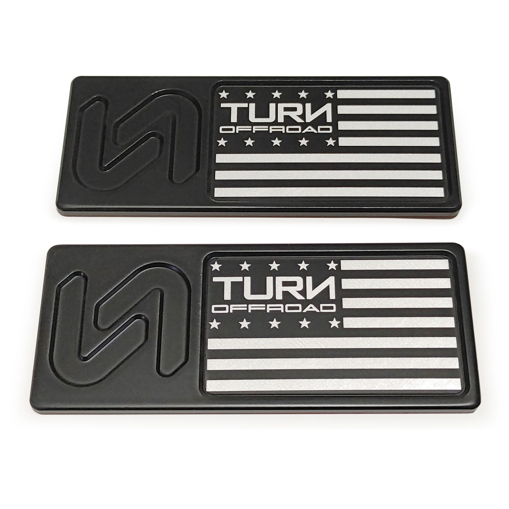 Turn Offroad Bronco Billet Hardtop Badge with TOR Flag