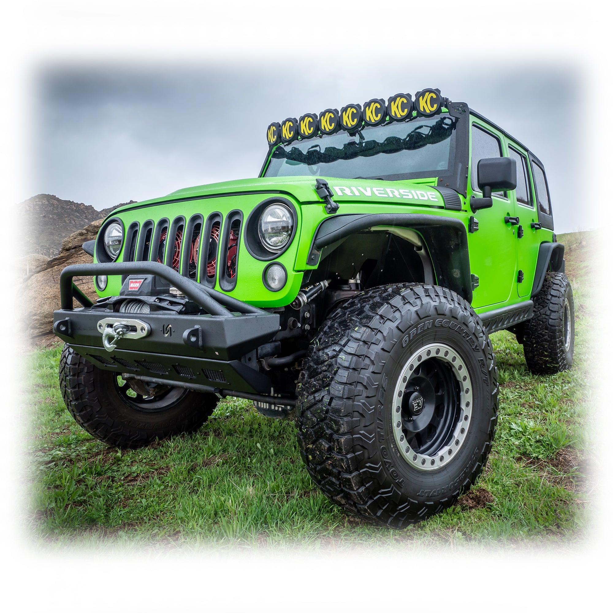 Jeep Wrangler JK/JL/JT Front Bumper with Welded Bull Bar & Skid Plate | 2007–2026