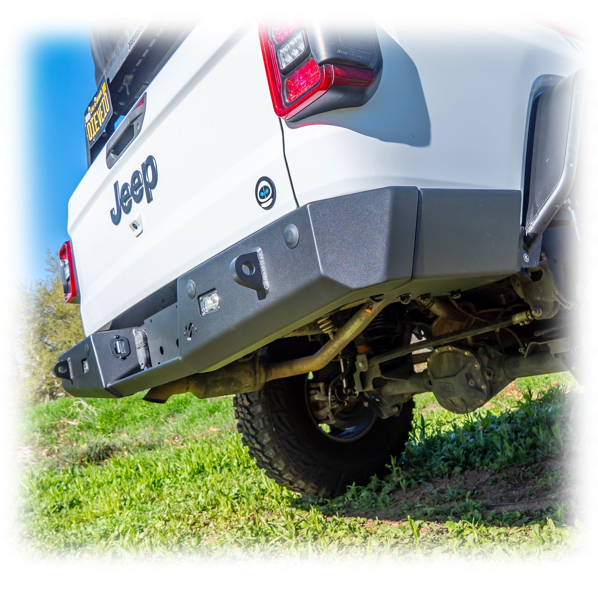 Jeep JT Gladiator Rear Bumper with Frame-Mounted Rock-Slider Wings | 2020–2026