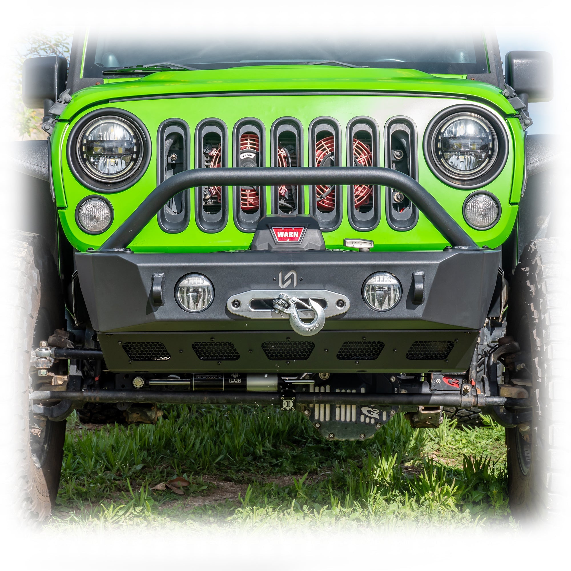 Jeep Wrangler JK/JL/JT Front Bumper with Skid Plate & Recessed Winch Mount | 2007–2026