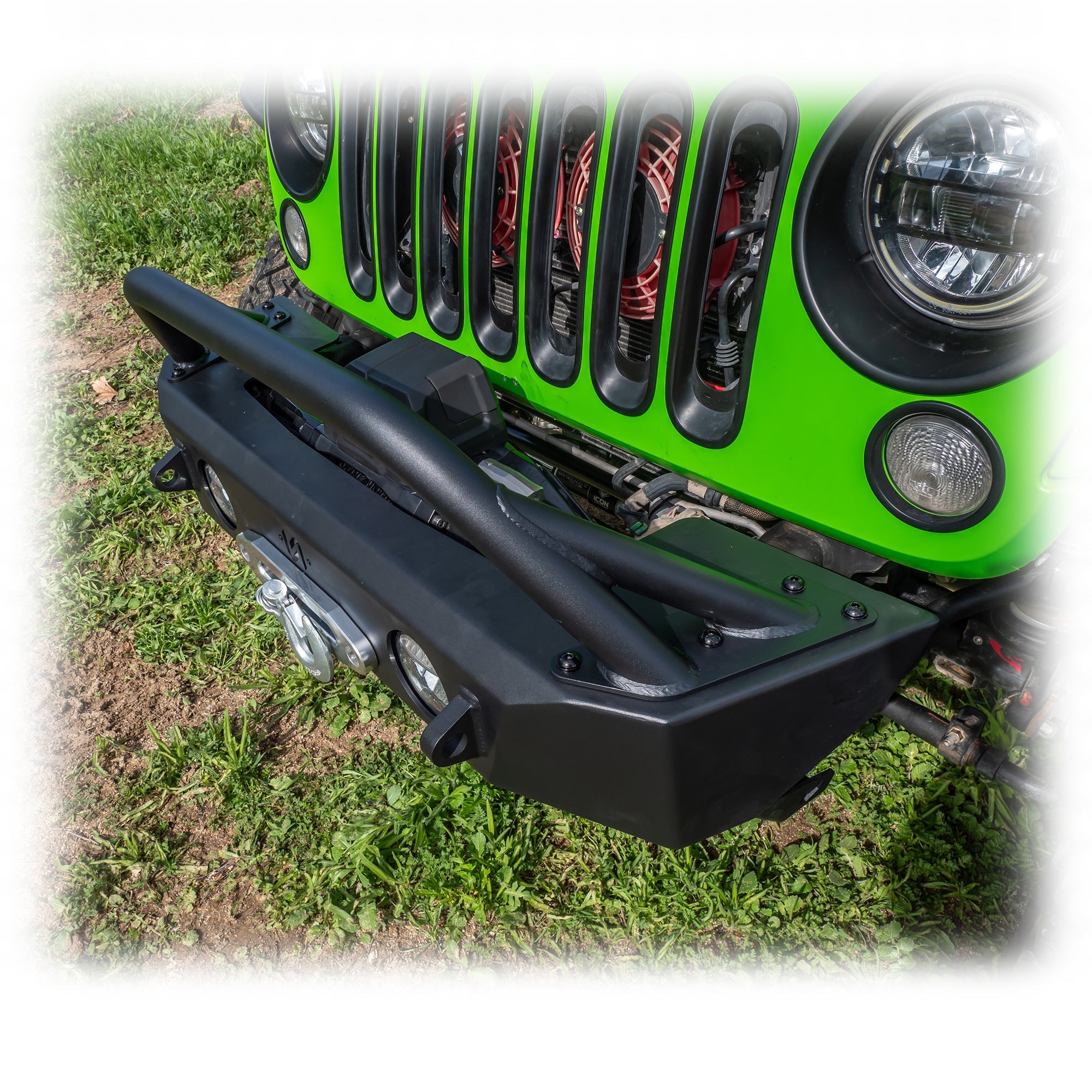 Jeep Wrangler JK/JL/JT Front Bumper with Skid Plate & Recessed Winch Mount | 2007–2026