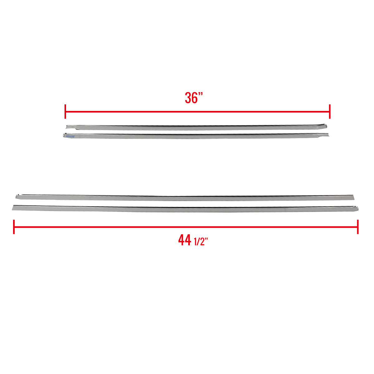 2007-2009 Chevrolet Avalanche/Suburban Stainless Steel Side Door Trim Set - 4PC