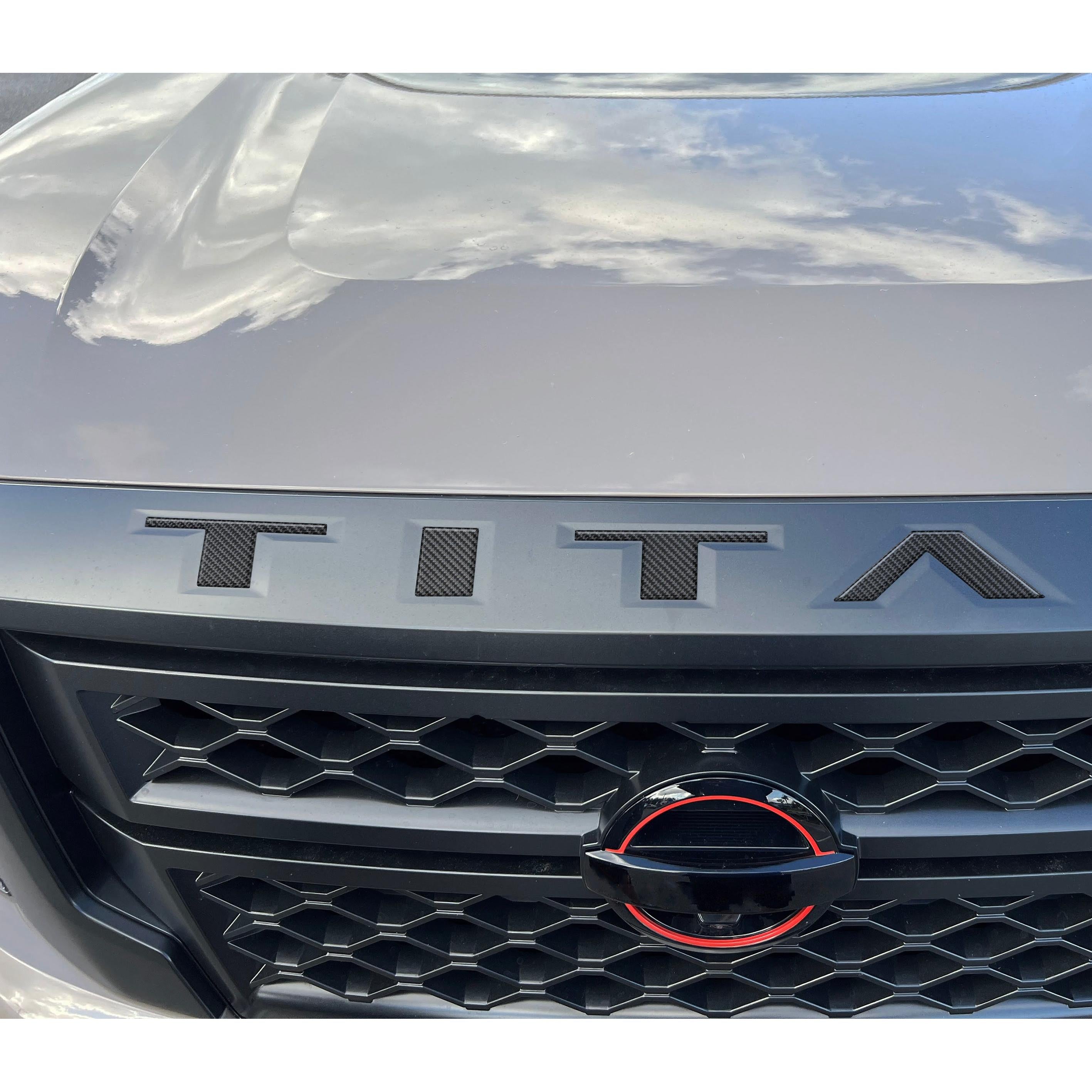 Grille Letter Inserts Fits 2022-2024 Nissan Titan