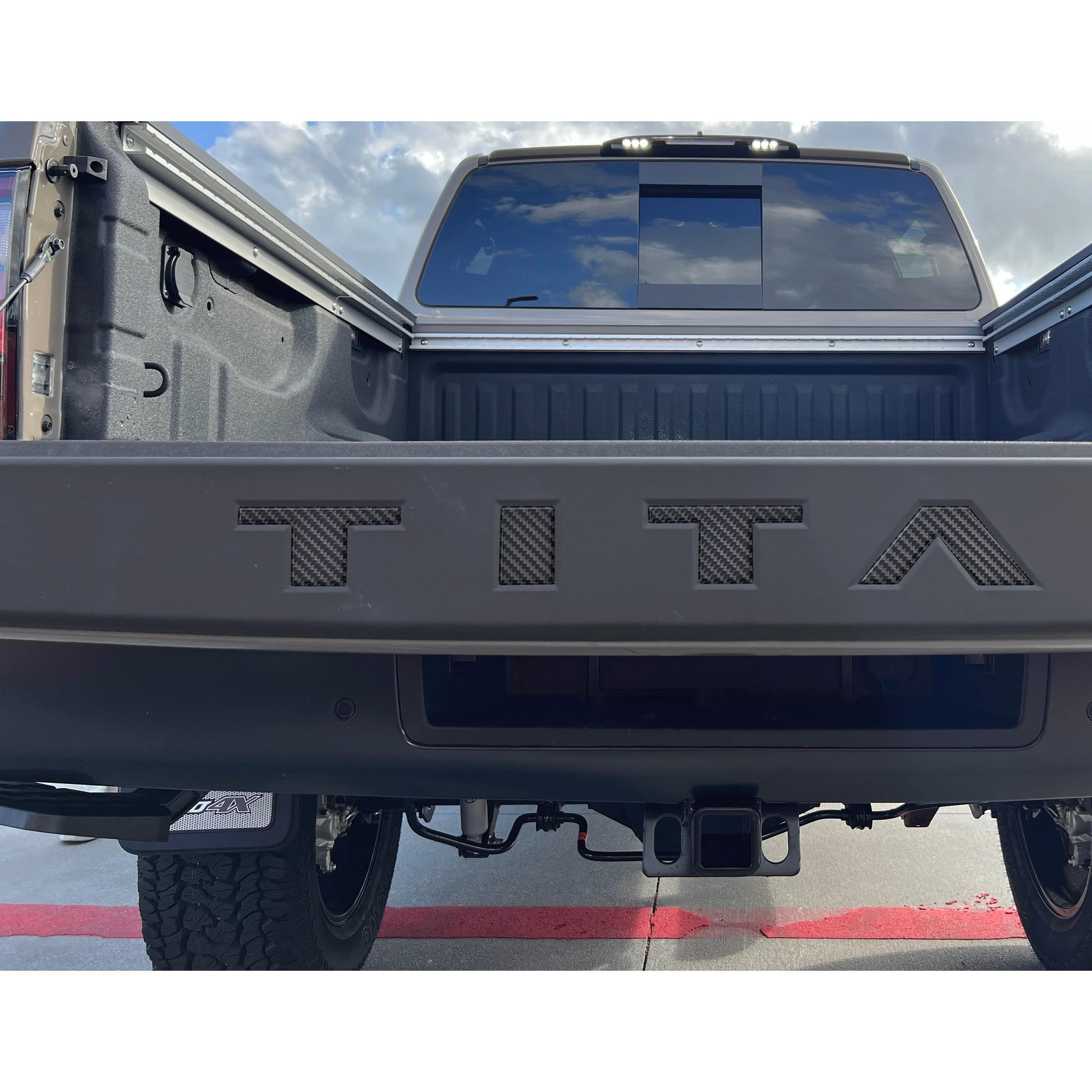 Tailgate Top Letter Inserts Fits 2022-2024 Nissan Titan
