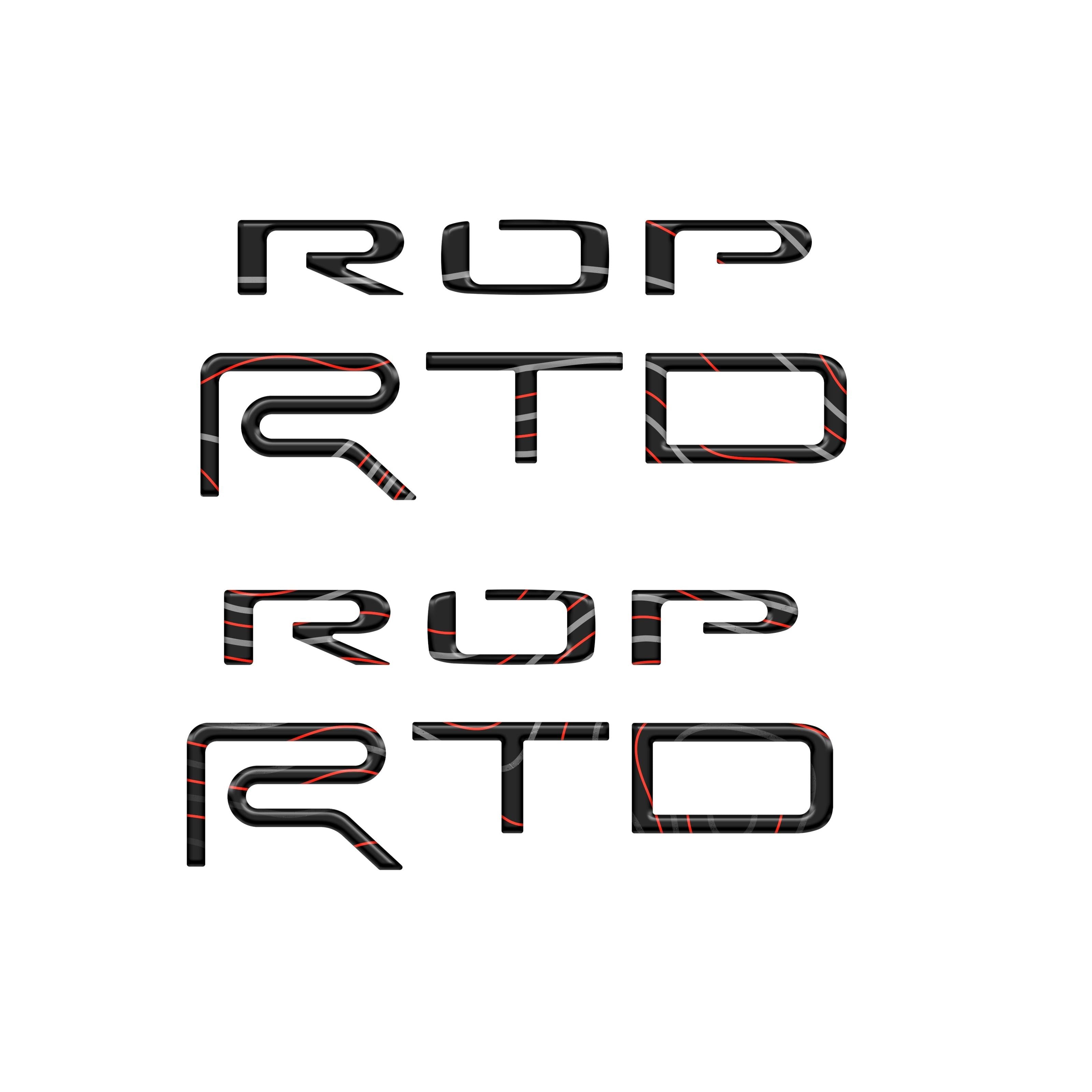 Bed Side Letter Inserts Fits 2015-2021 Toyota Tundra TRD Pro