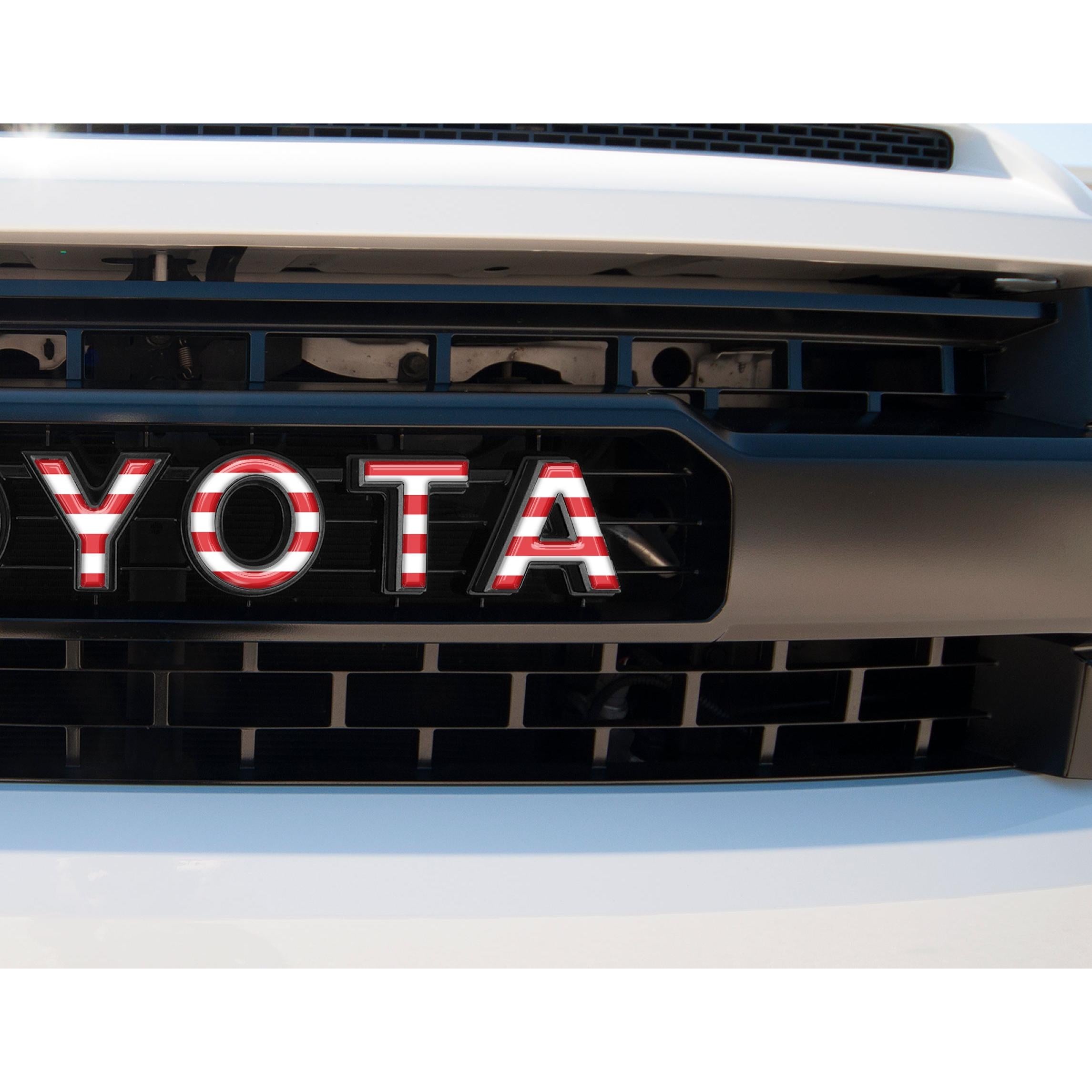 Grille Letter Overlays Fits 2014-2021 Toyota Tundra