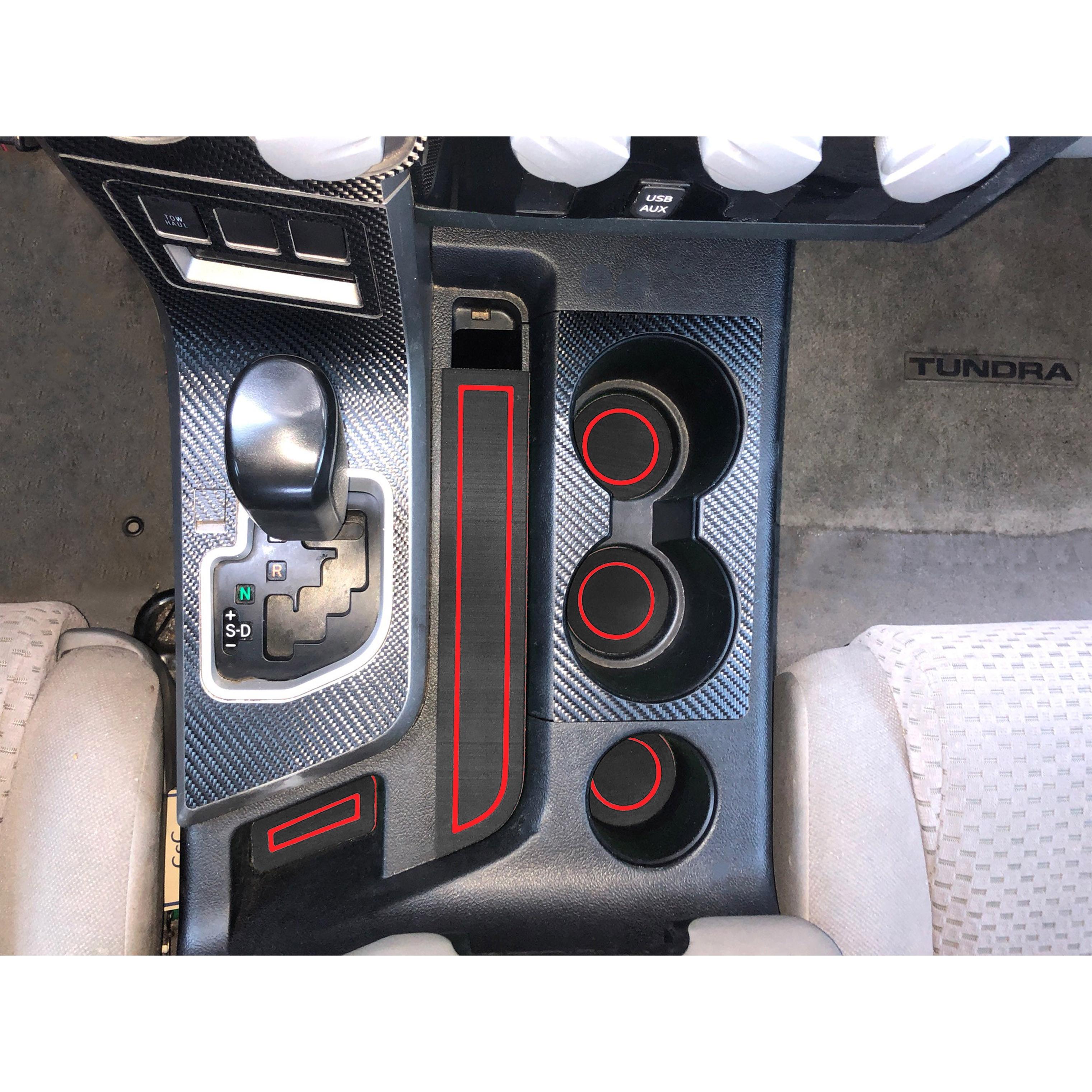 Bucket Seats Interior Cup Holder Foam Inserts Fits 2007-2013 Toyota Tundra
