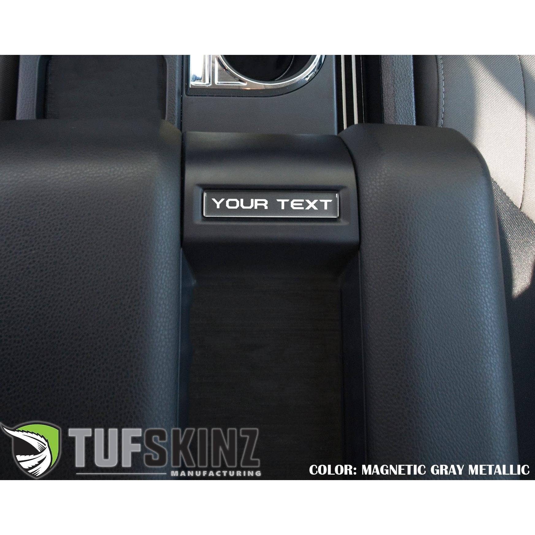 Center Console Badge-Custom Text - Fits 2014-2021 Toyota Tundra