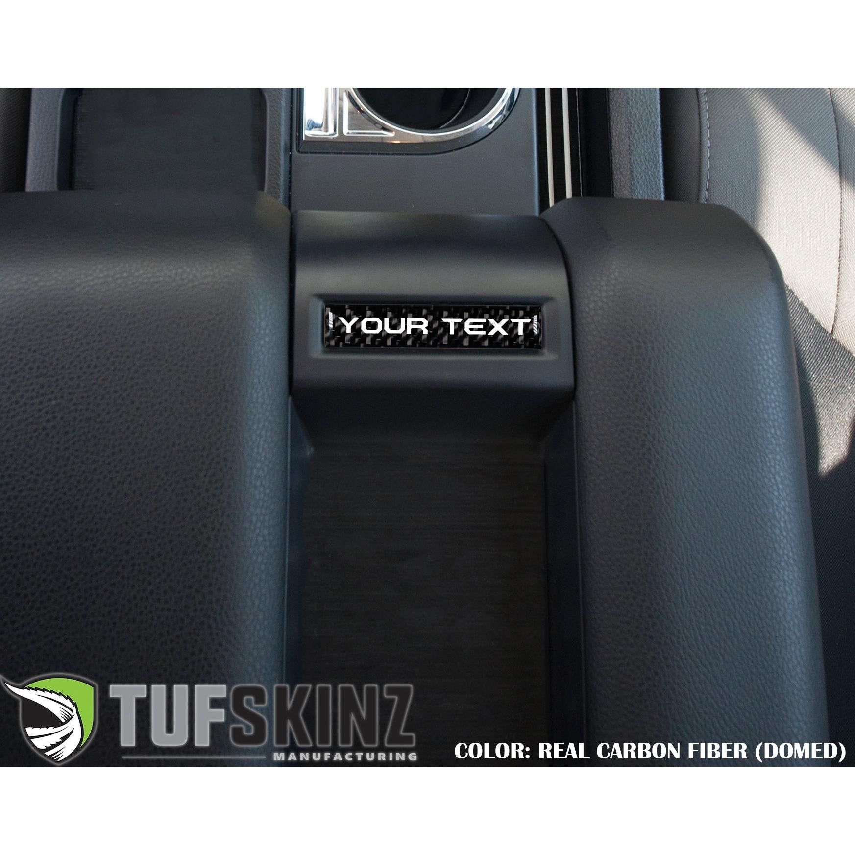 Center Console Badge-Custom Text - Fits 2014-2021 Toyota Tundra