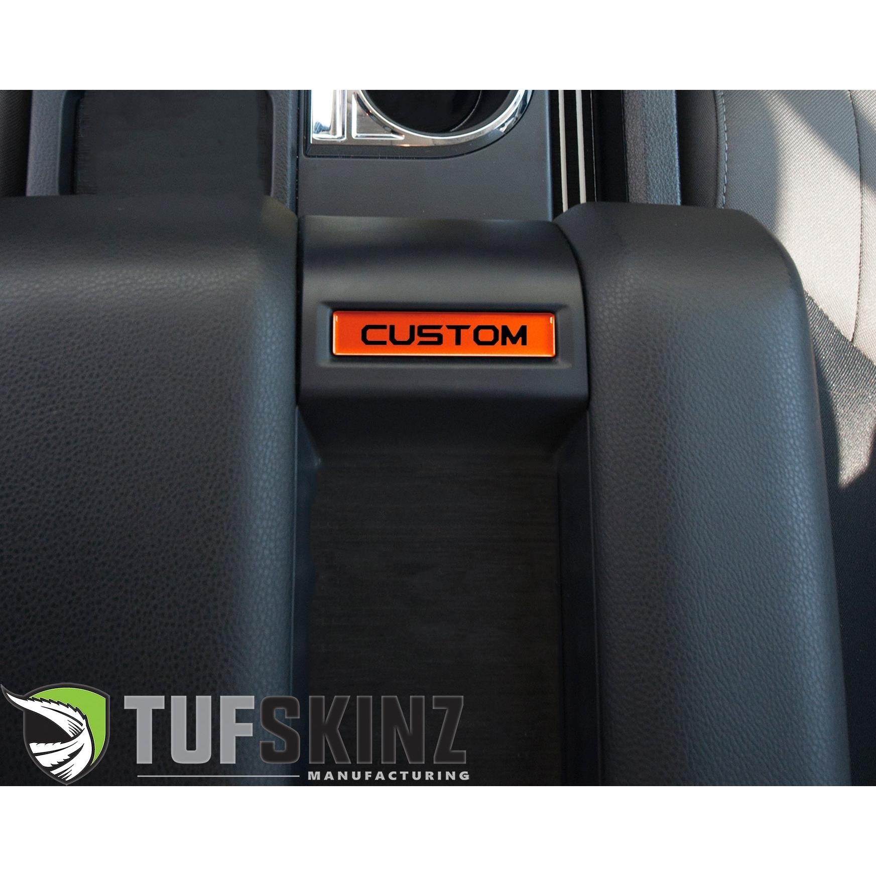 Center Console Badge-Custom Text - Fits 2014-2021 Toyota Tundra