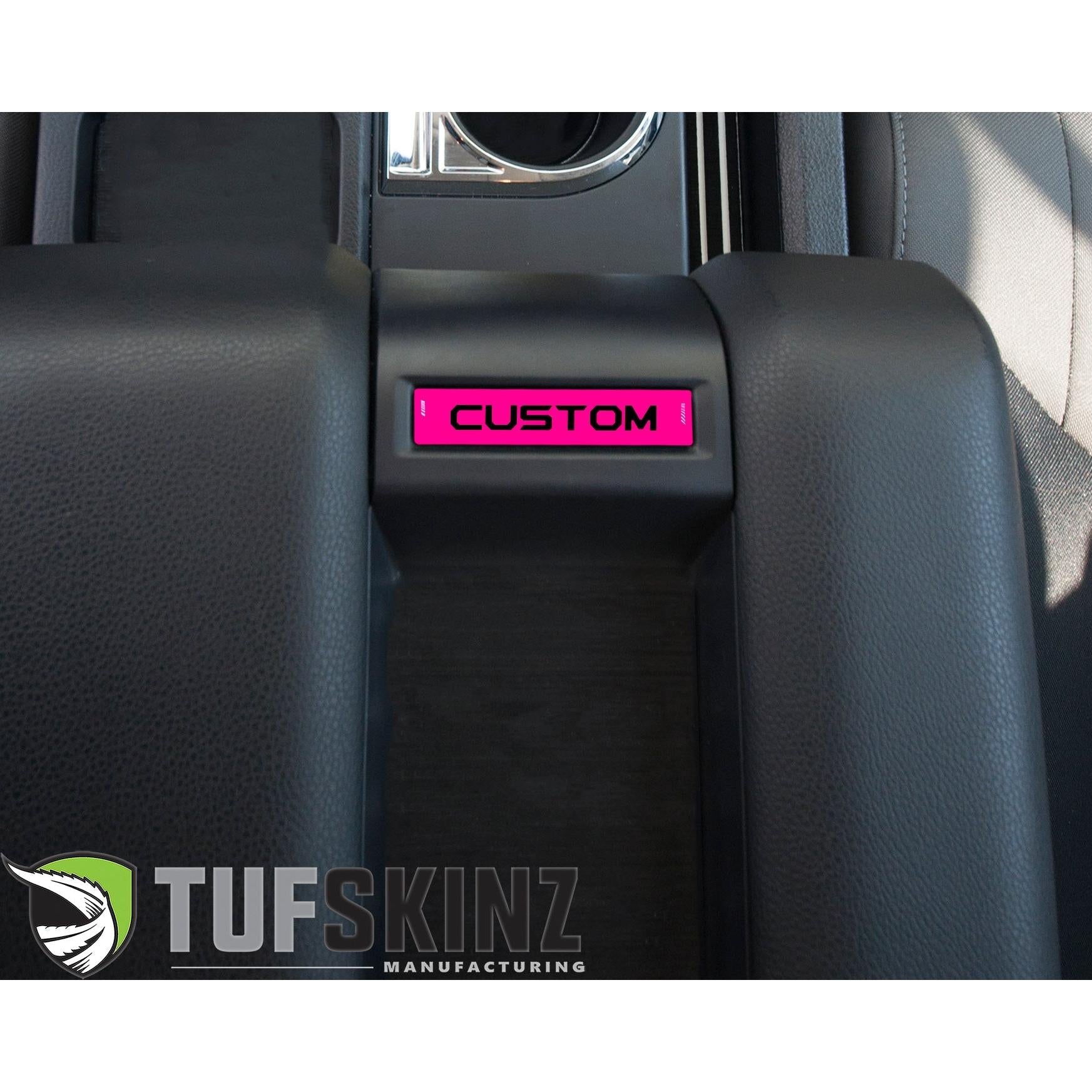 Center Console Badge-Custom Text - Fits 2014-2021 Toyota Tundra