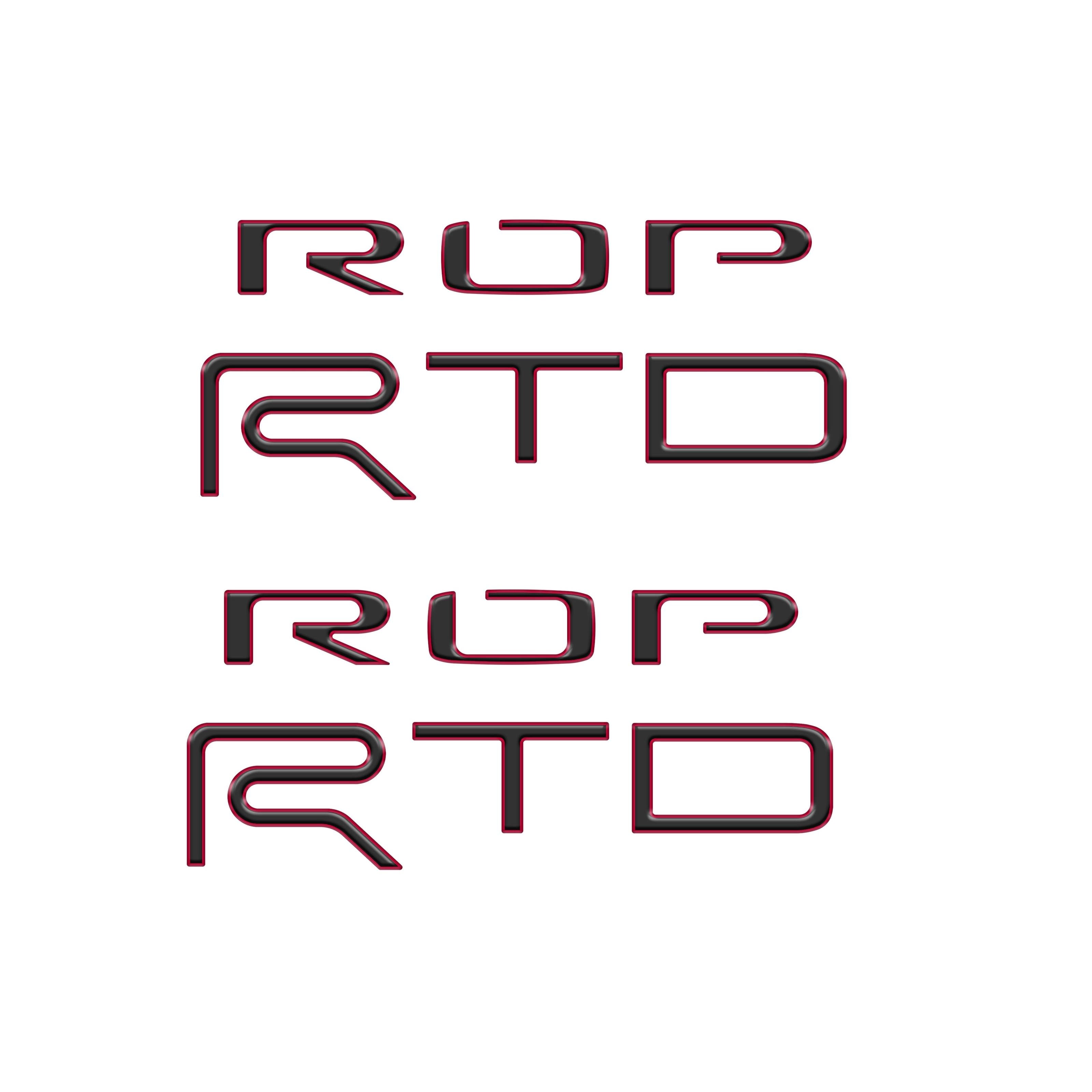 Bed Side Letter Inserts Fits 2015-2021 Toyota Tundra TRD Pro