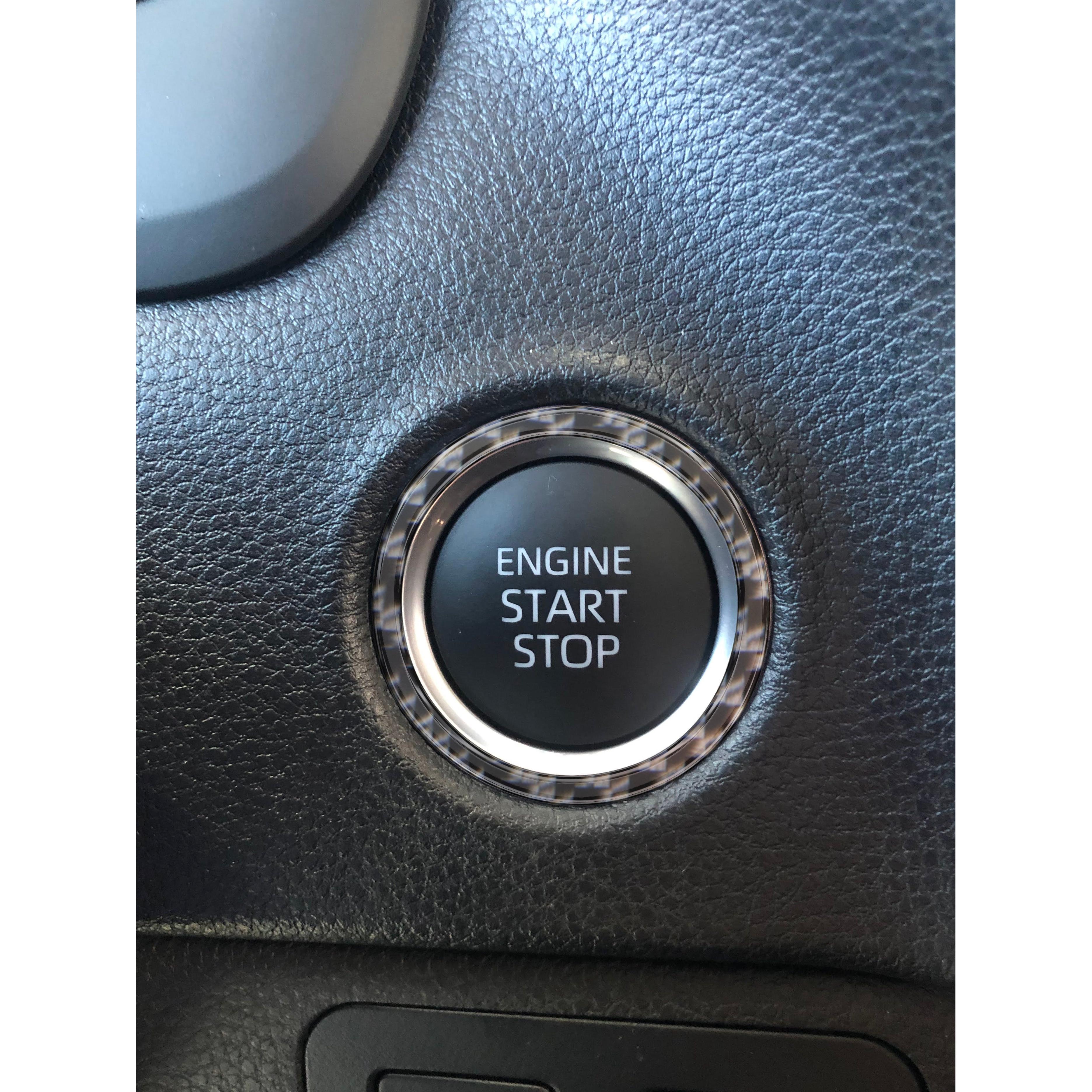 Push to Start Button Accent Trim Fits 2022-2026 Toyota Tundra & 2023-2026 Toyota Sequoia