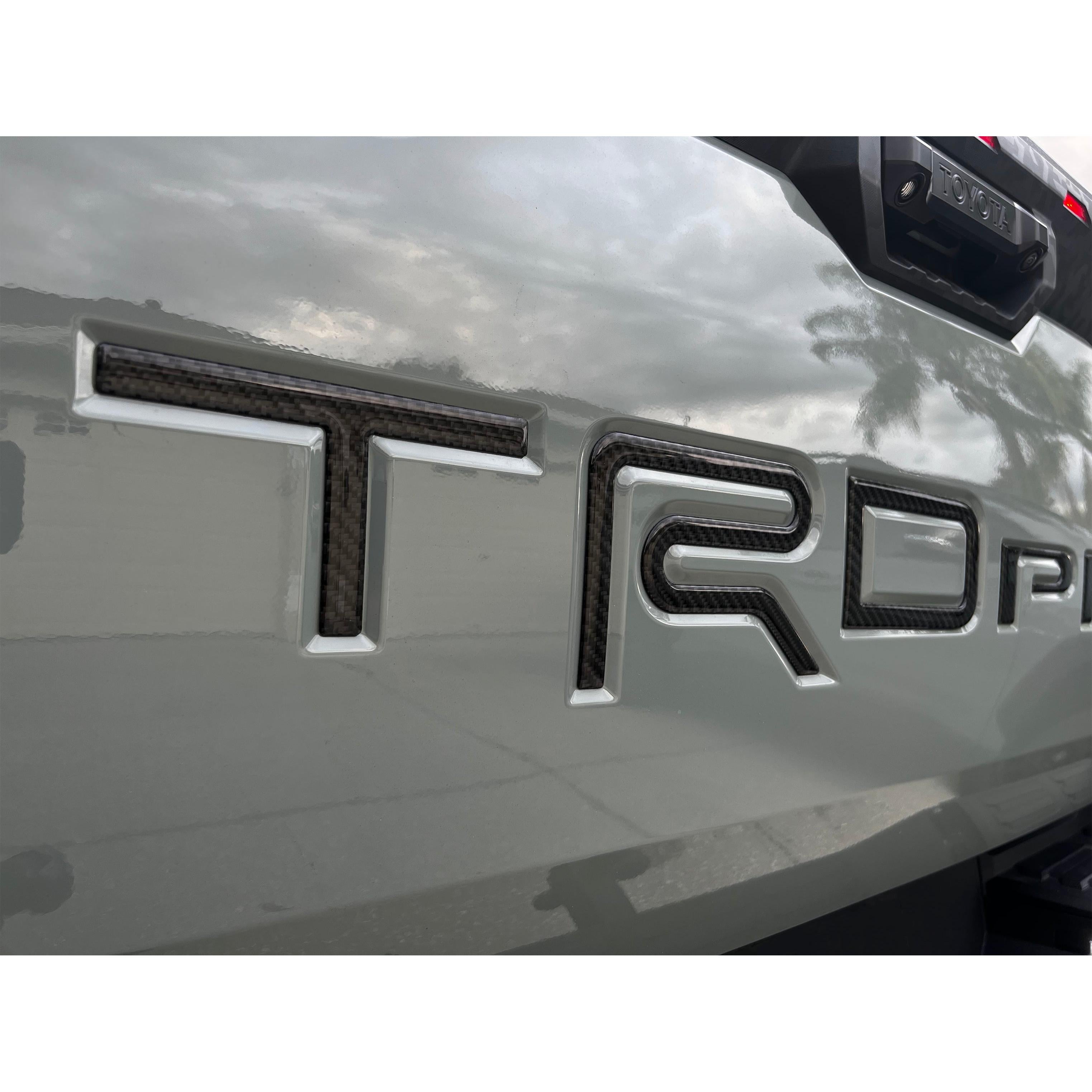 TRD Pro Tailgate Letter Inserts Fits 2022-2026 Toyota Tundra
