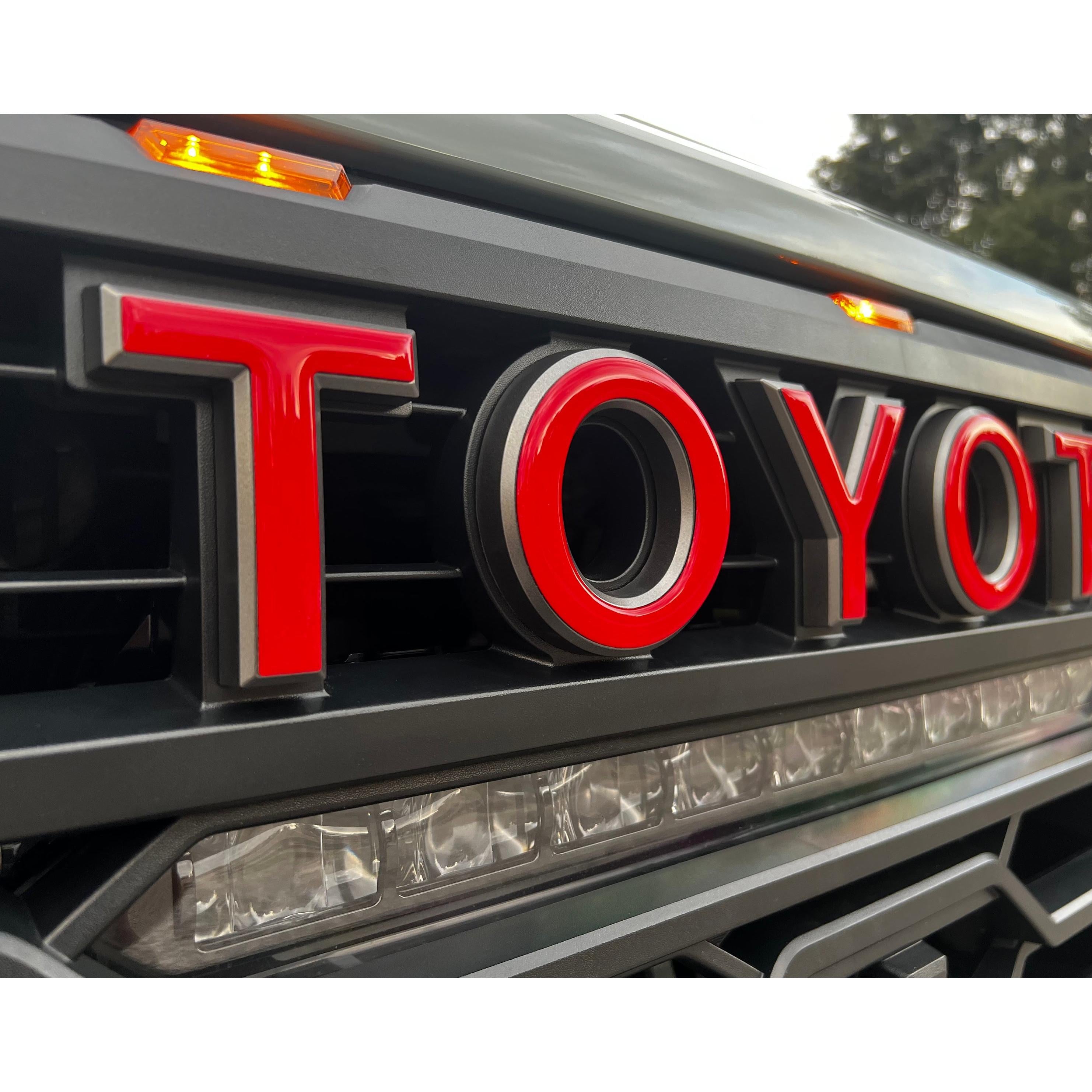 TRD Pro Grille Letter Overlays Fits 2022-2026 Toyota Tundra & 2023-2026 Toyota Sequoia