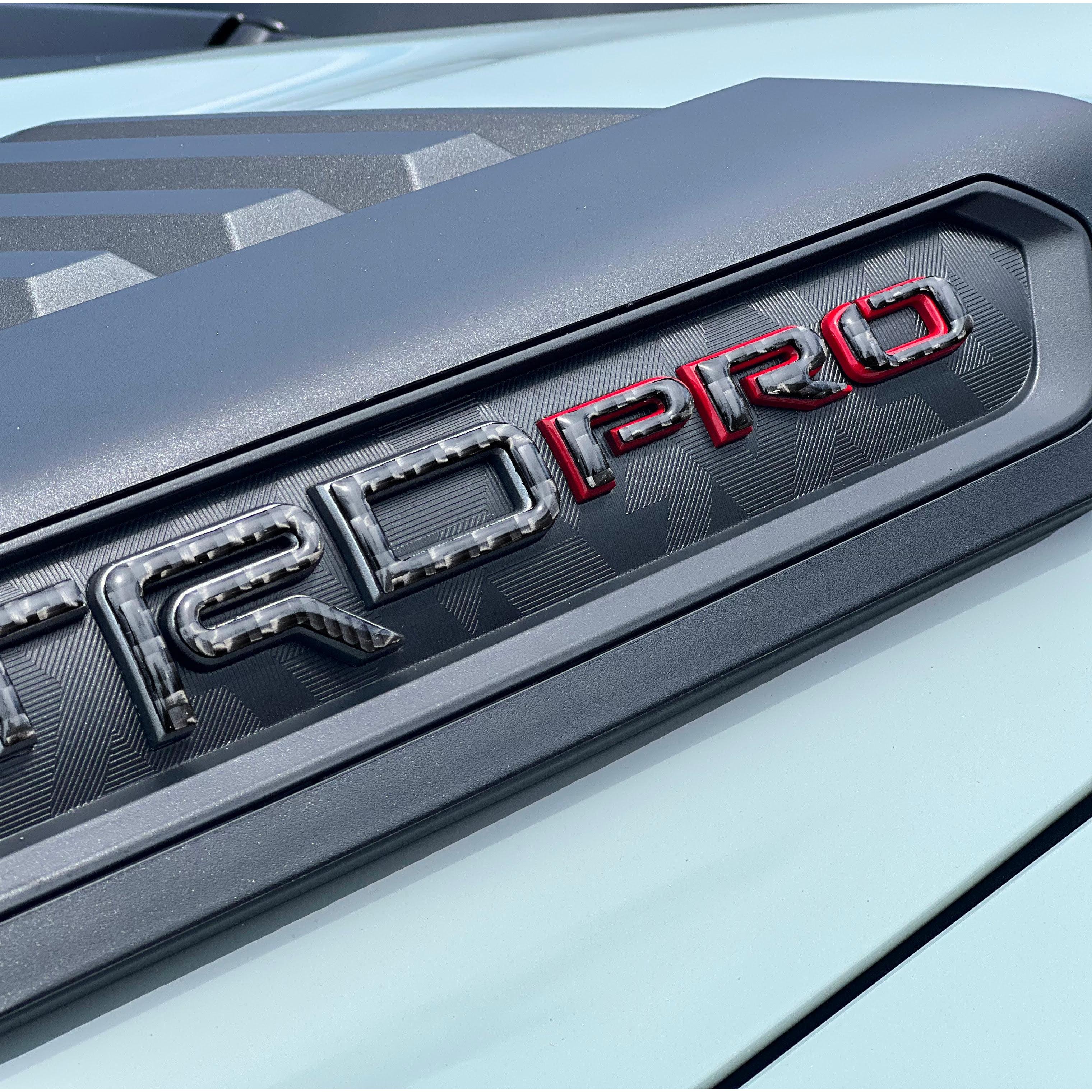 Hood Louver Letter Overlays Fits 2022-2026 Toyota Tundra TRD Pro