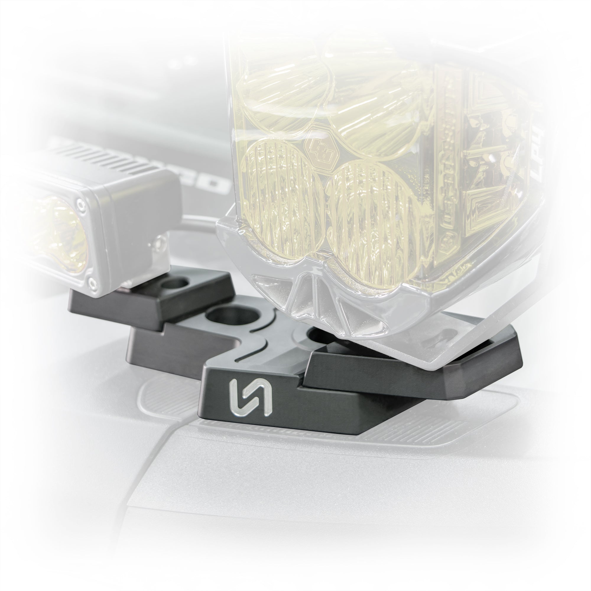 2021+ Ford Bronco Billet Mirror Light Mount - Turn Offroad