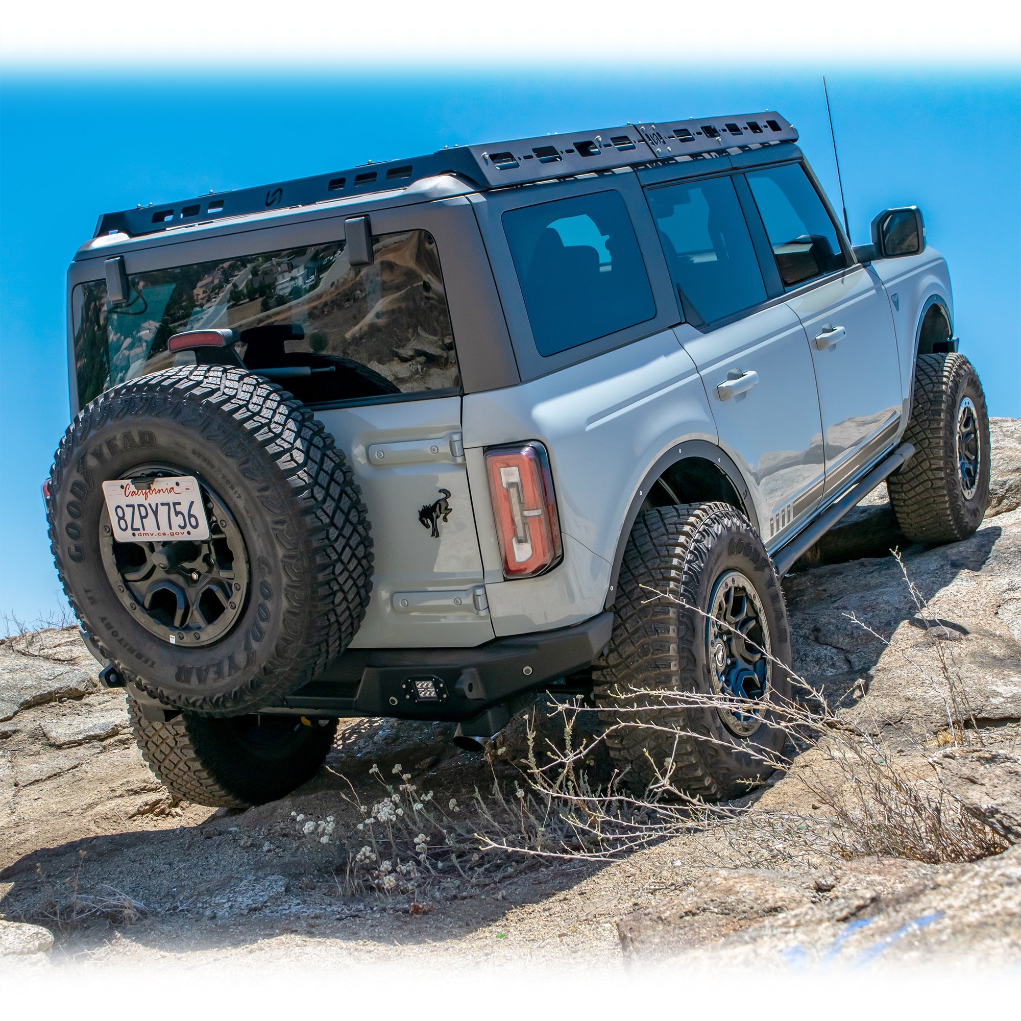 2021+ Ford Bronco License Plate Relocation Bracket - Turn Offroad