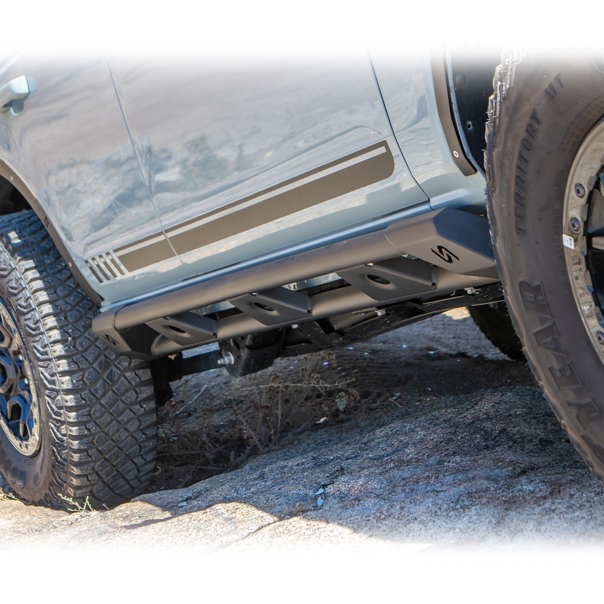 2021+ Ford Bronco Rock Sliders 4-Door - Turn Offroad