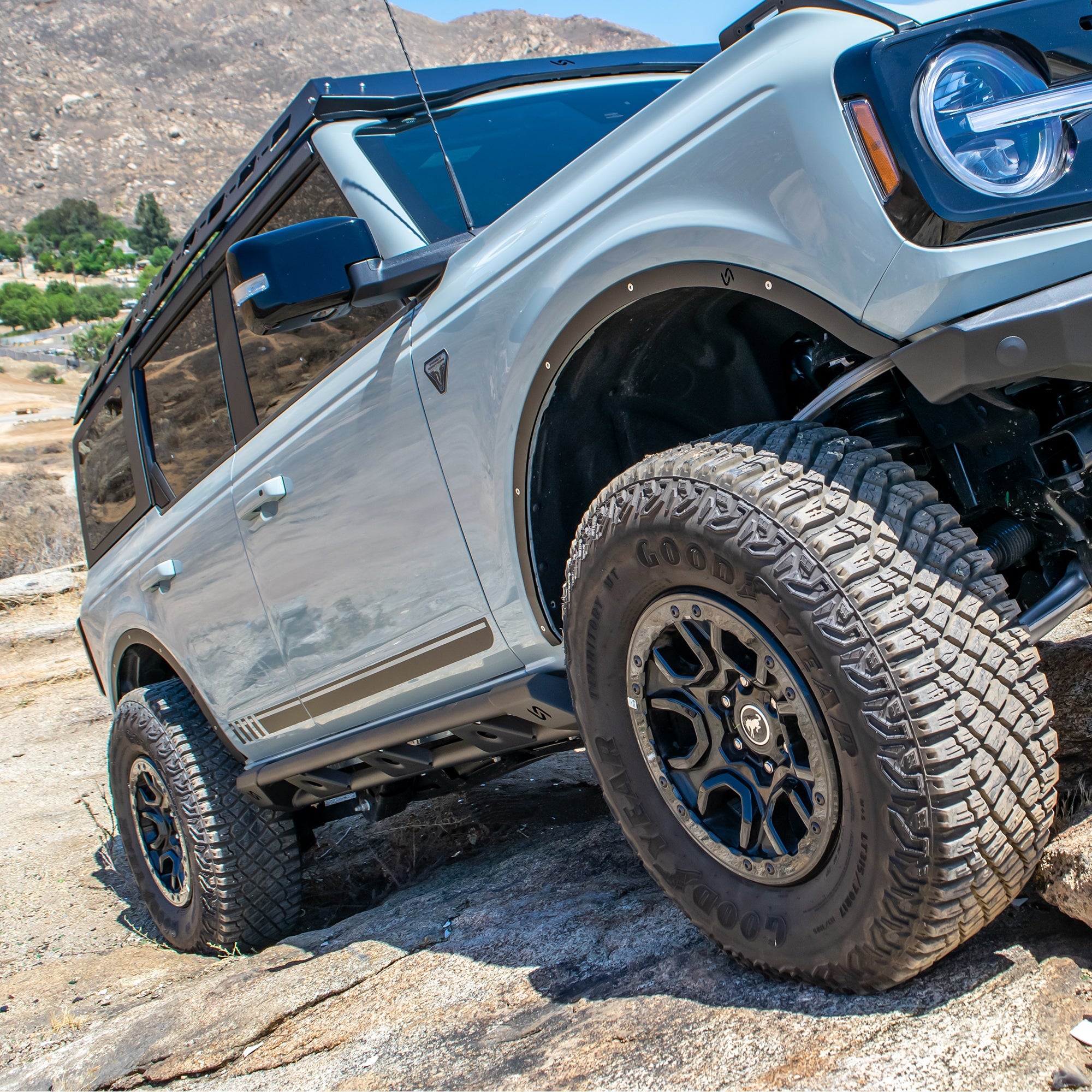 2021+ Ford Bronco Rock Sliders 4-Door - Turn Offroad