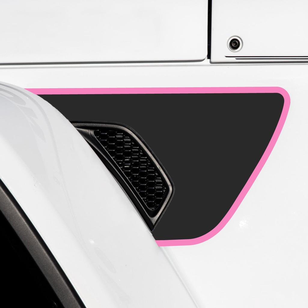 Premium Fender Vent Decal Set | Matte Black - fits Wrangler JL & Gladiator JT
