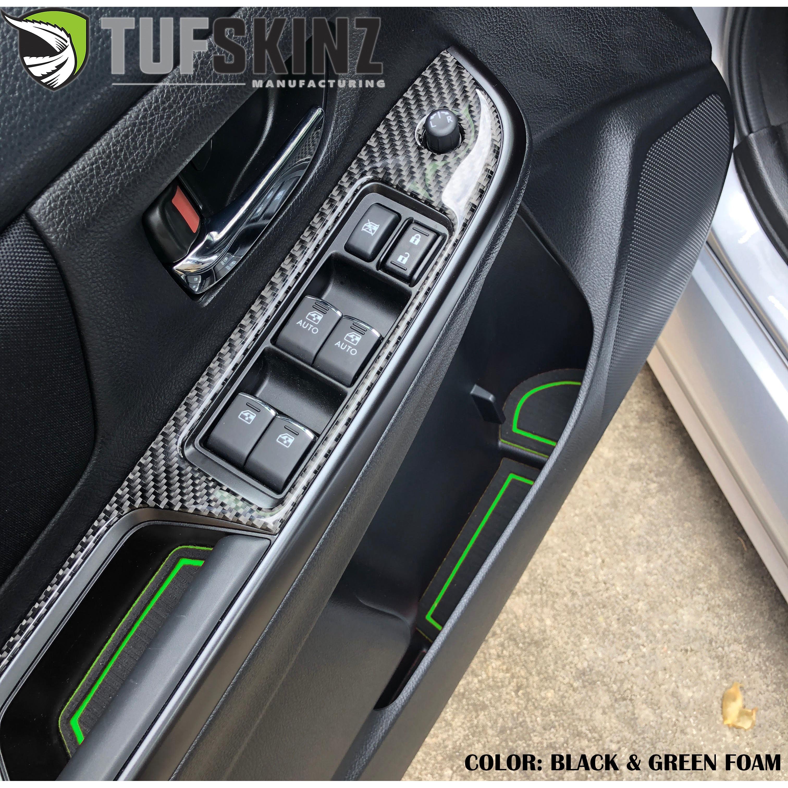 Manual Transmission Interior Foam Inserts Fits 2015-2020 Subaru WRX Black/Green