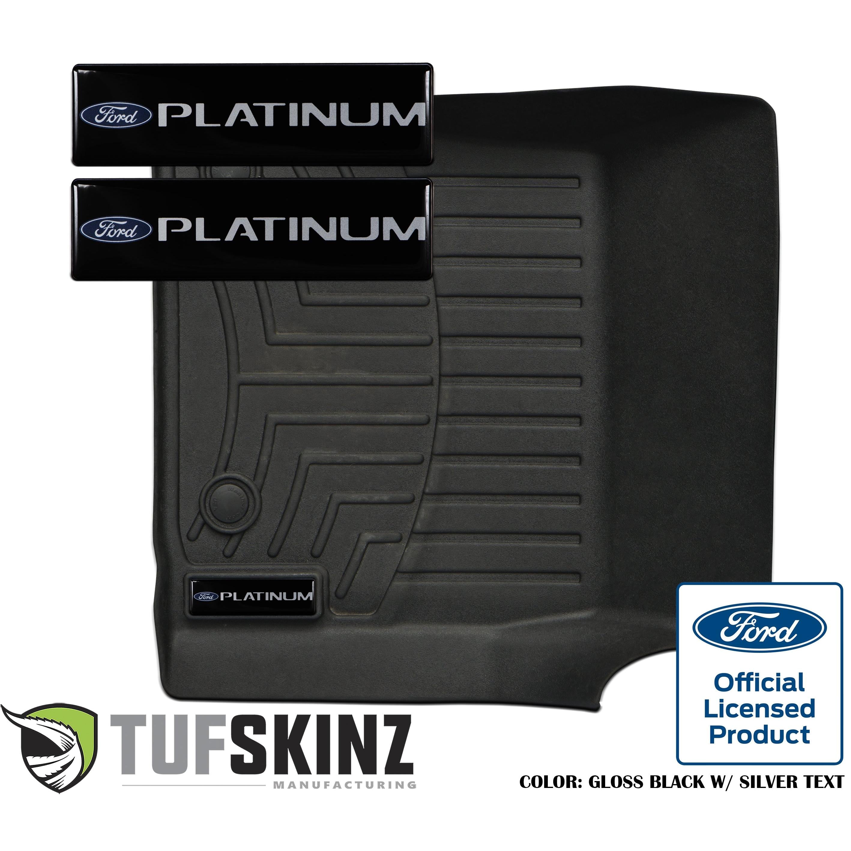 (2)Badge/Emblem Inserts Fits - WeatherTech Floor Mats Platinum Logo