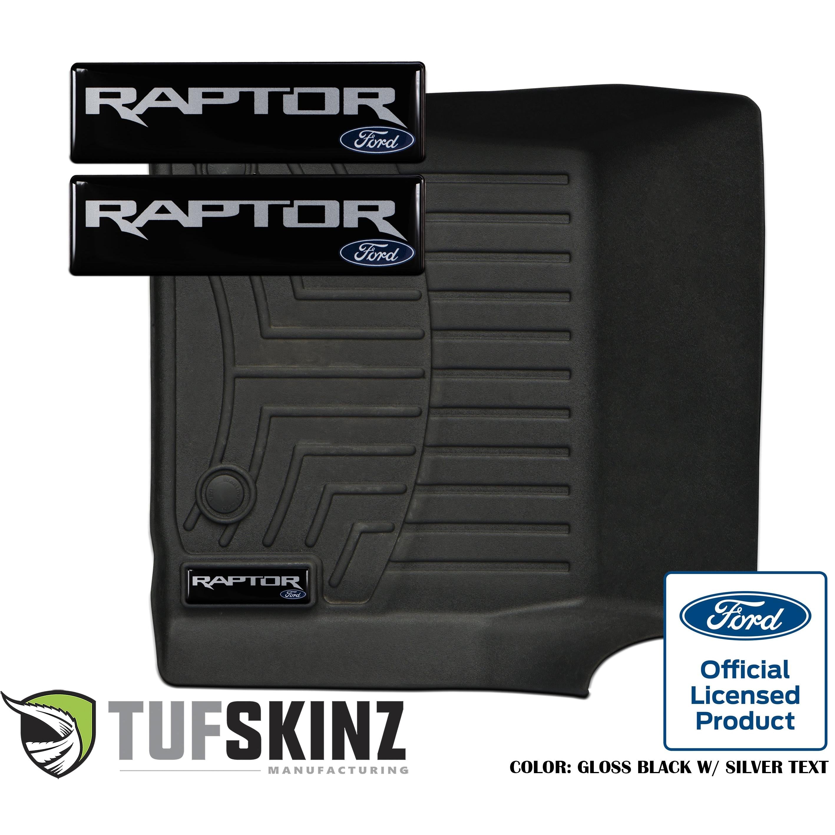 (2)Badge/Emblem Inserts Fits - WeatherTech Floor Mats Raptor Logo