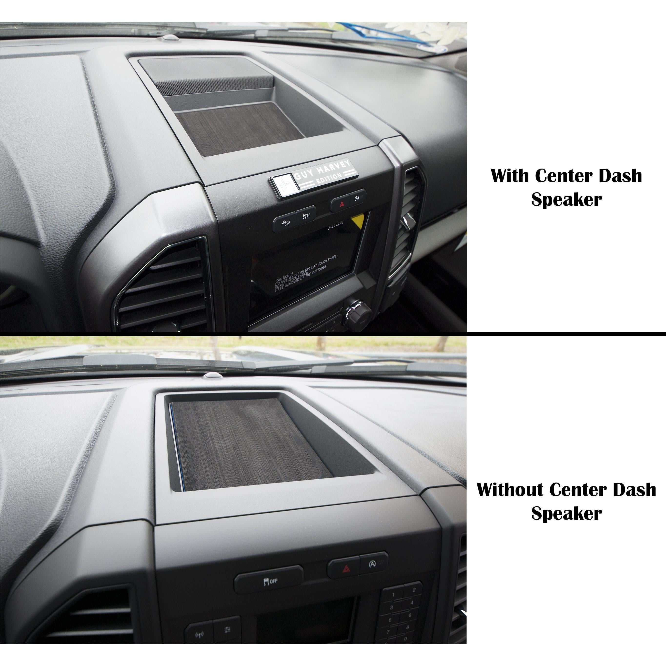 40/Console/40 Seats Steering Column Shifter w/o Center dash speaker Inserts Fits 2015-2016 Ford F-150 Black/Red