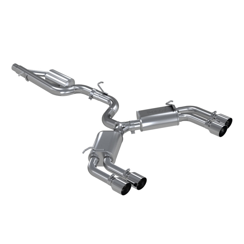 MBRP 15-18 Audi S3 304SS 3in Quad Split Rear Exit C/B System-SR1 Performance